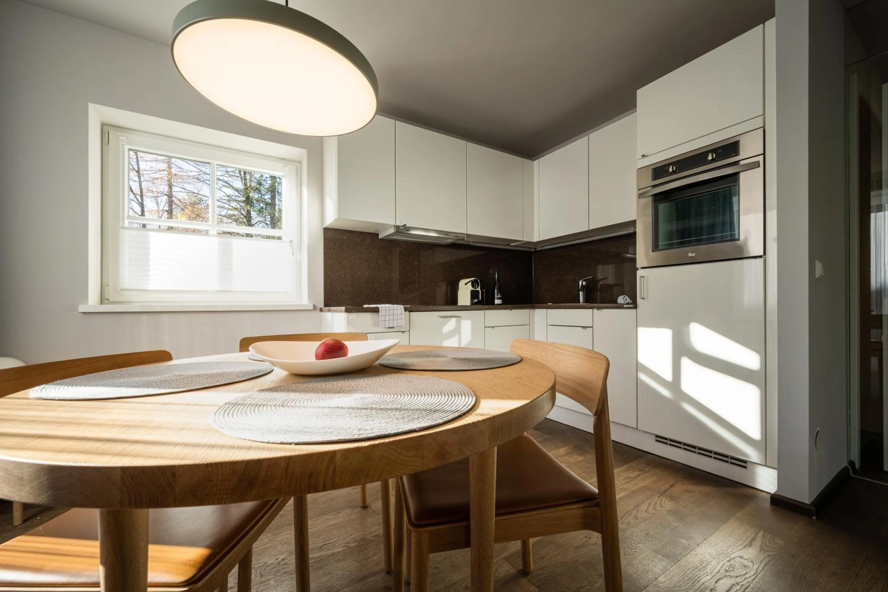 Kitchen or kitchenette in Exklusive Seeappartements beim Elfenhaus