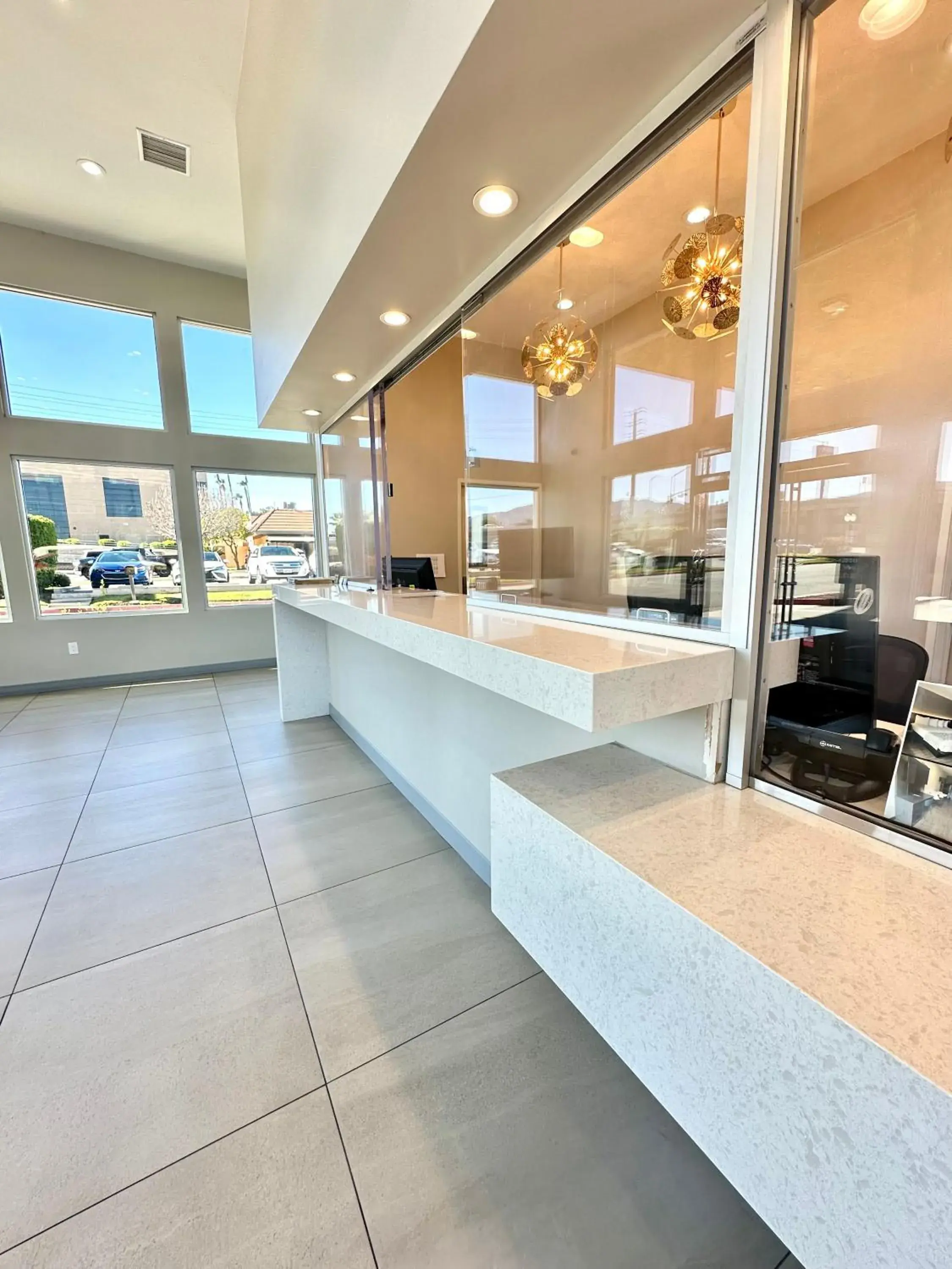 Lobby or reception in Studio 6 Corona, CA West Lobby or reception in Studio 6 Corona, CA West