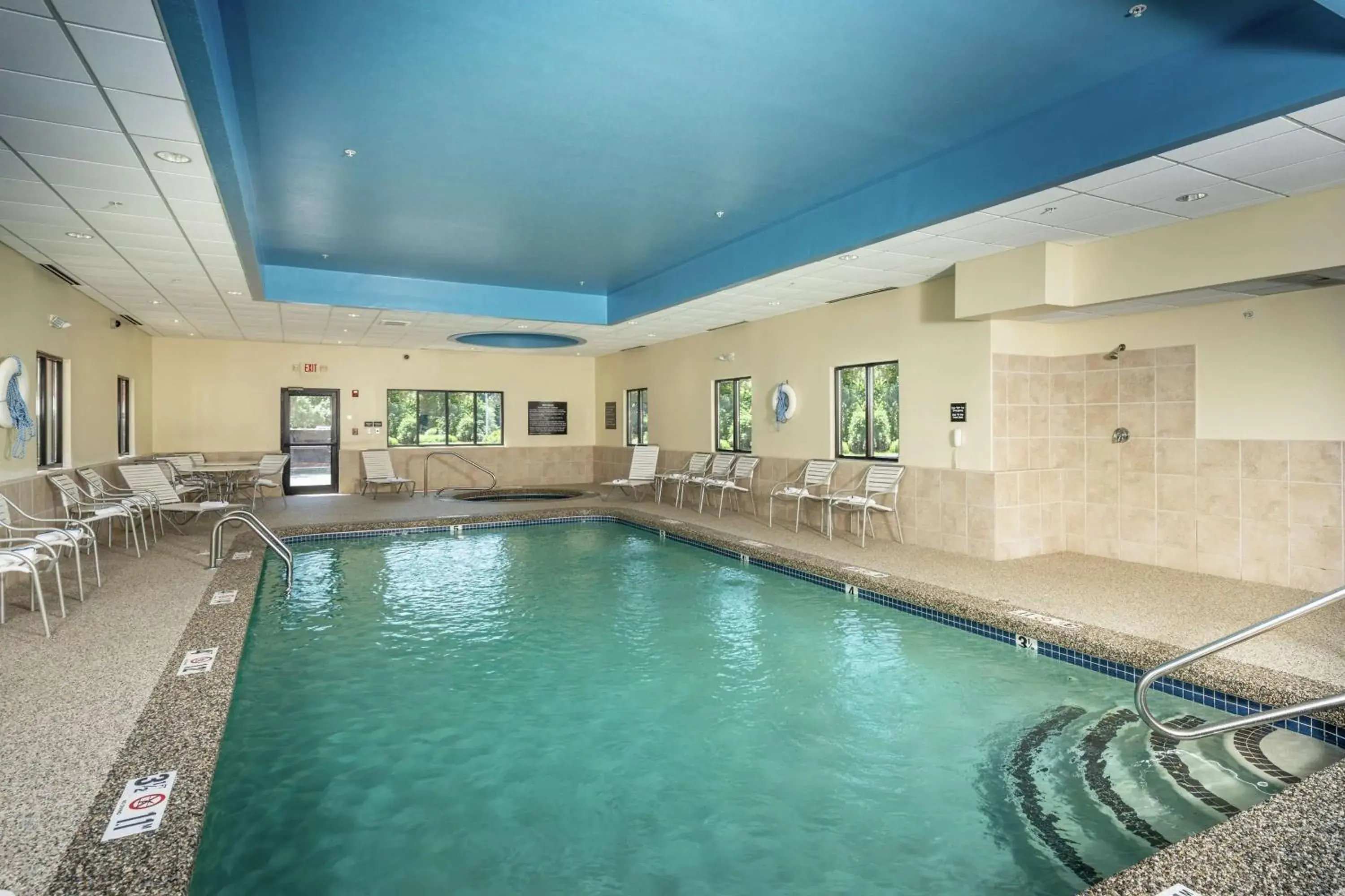 Pool view in Hampton Inn Fall River/Westport Pool view in Hampton Inn Fall River/Westport