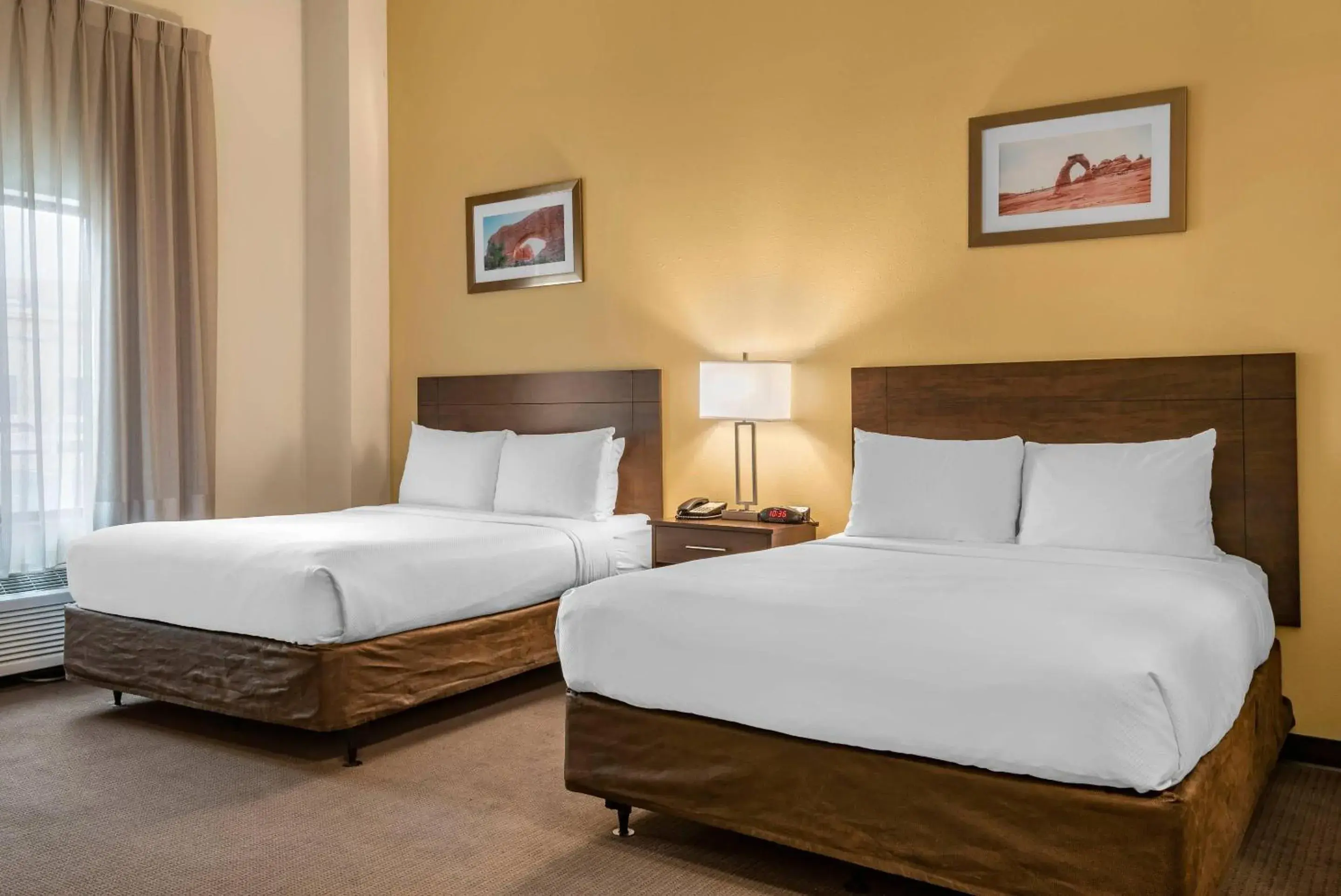 Bedroom, Bed in MainStay Suites Moab near Arches National Park Bedroom, Bed in MainStay Suites Moab near Arches National Park