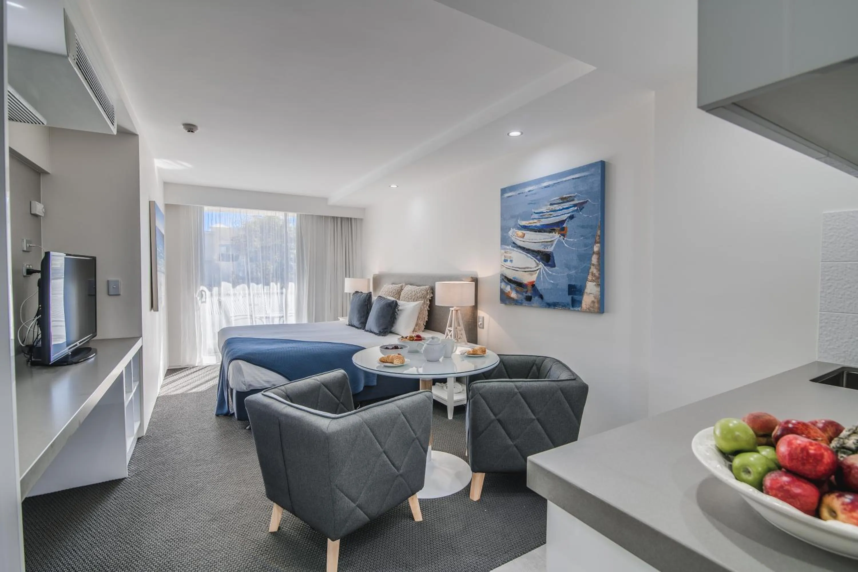 Kitchen or kitchenette in Hotel Laguna