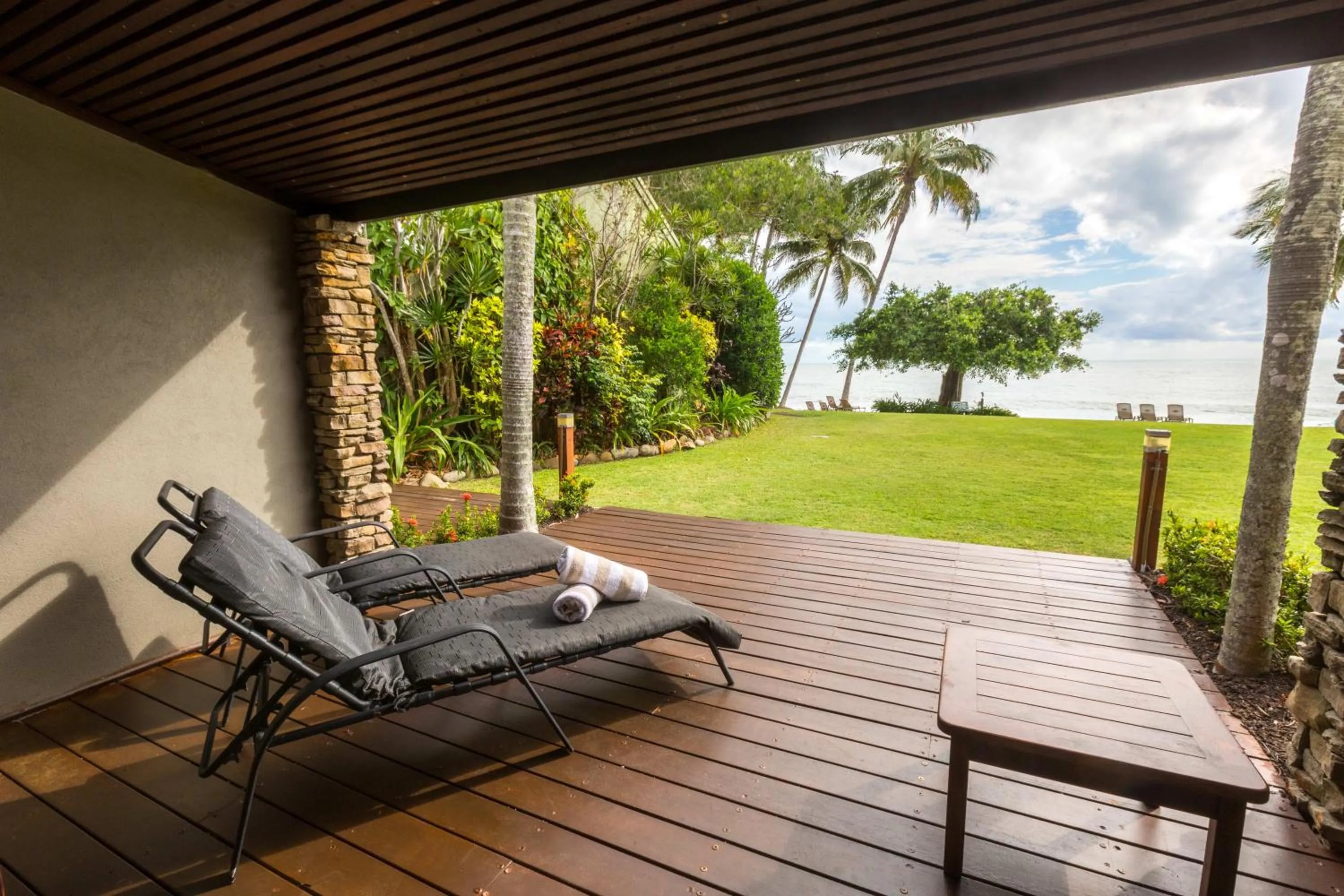 Patio in Turtle Cove Beach Resort - Adults Only LGBTQIA & Allies