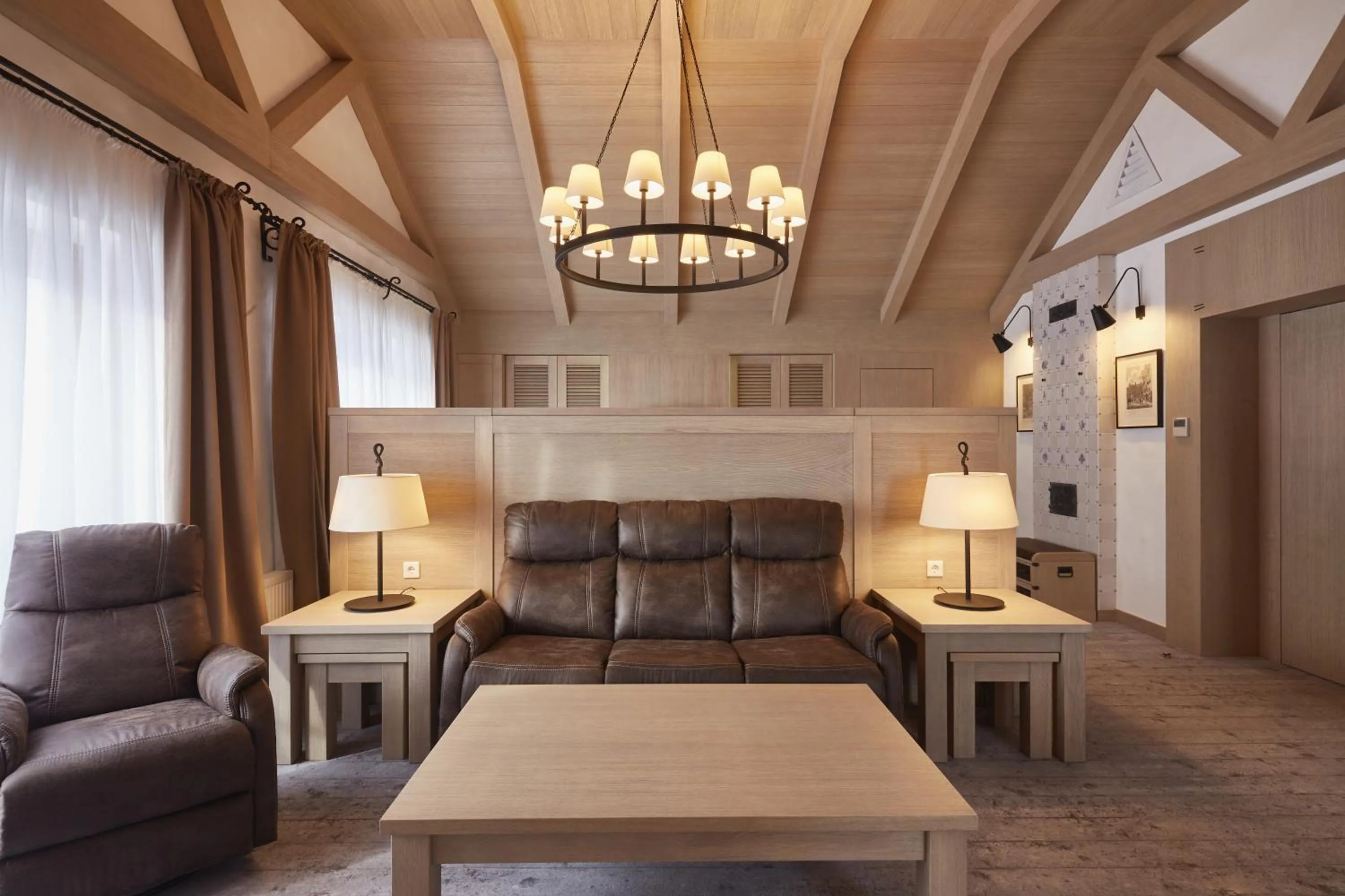 Seating area in AmstelSki