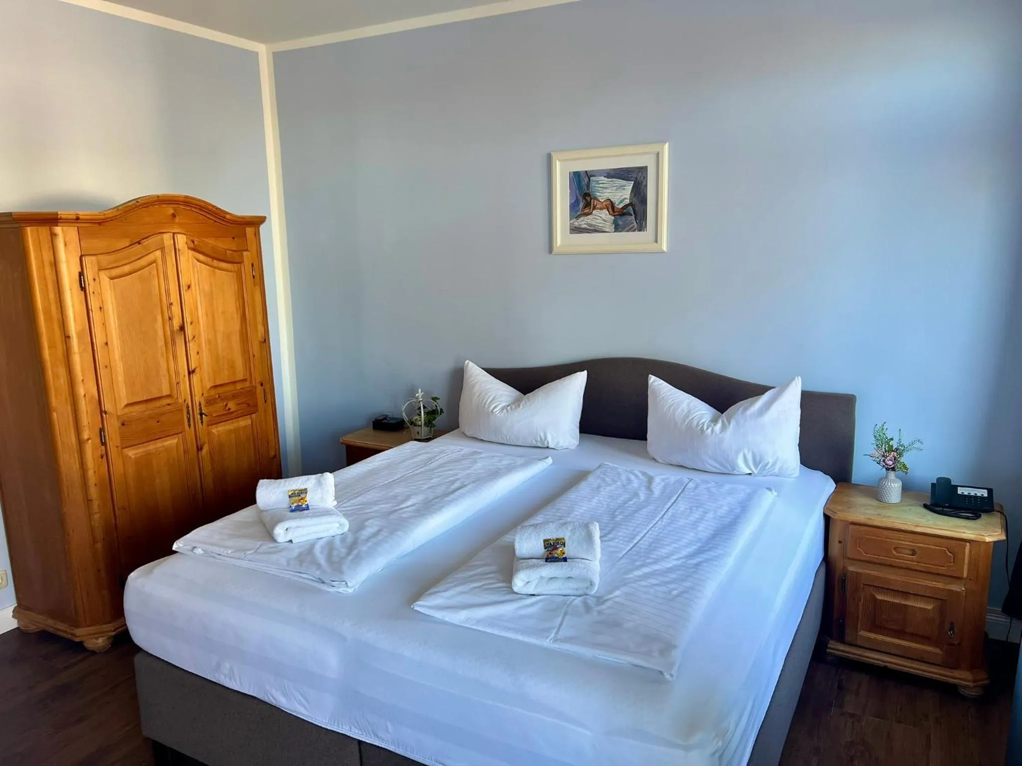 Decorative detail, Bed in Hotel Holsteinische Schweiz am Dieksee