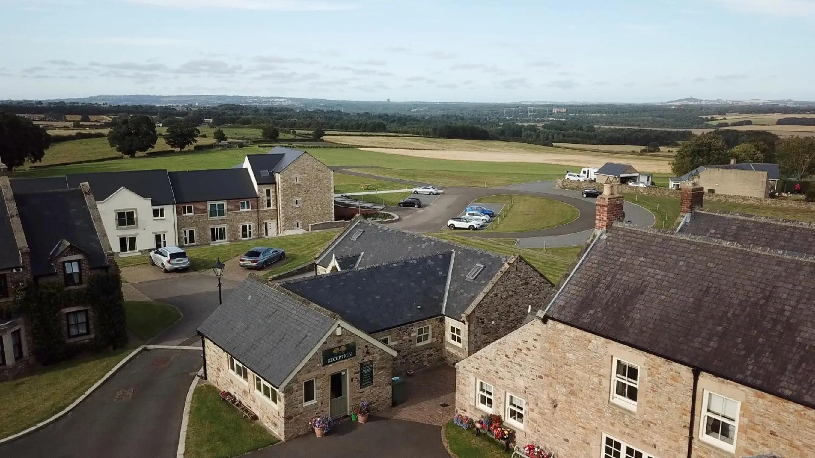 Lobby or reception in Plawsworth Hall Serviced Cottages and Apartments