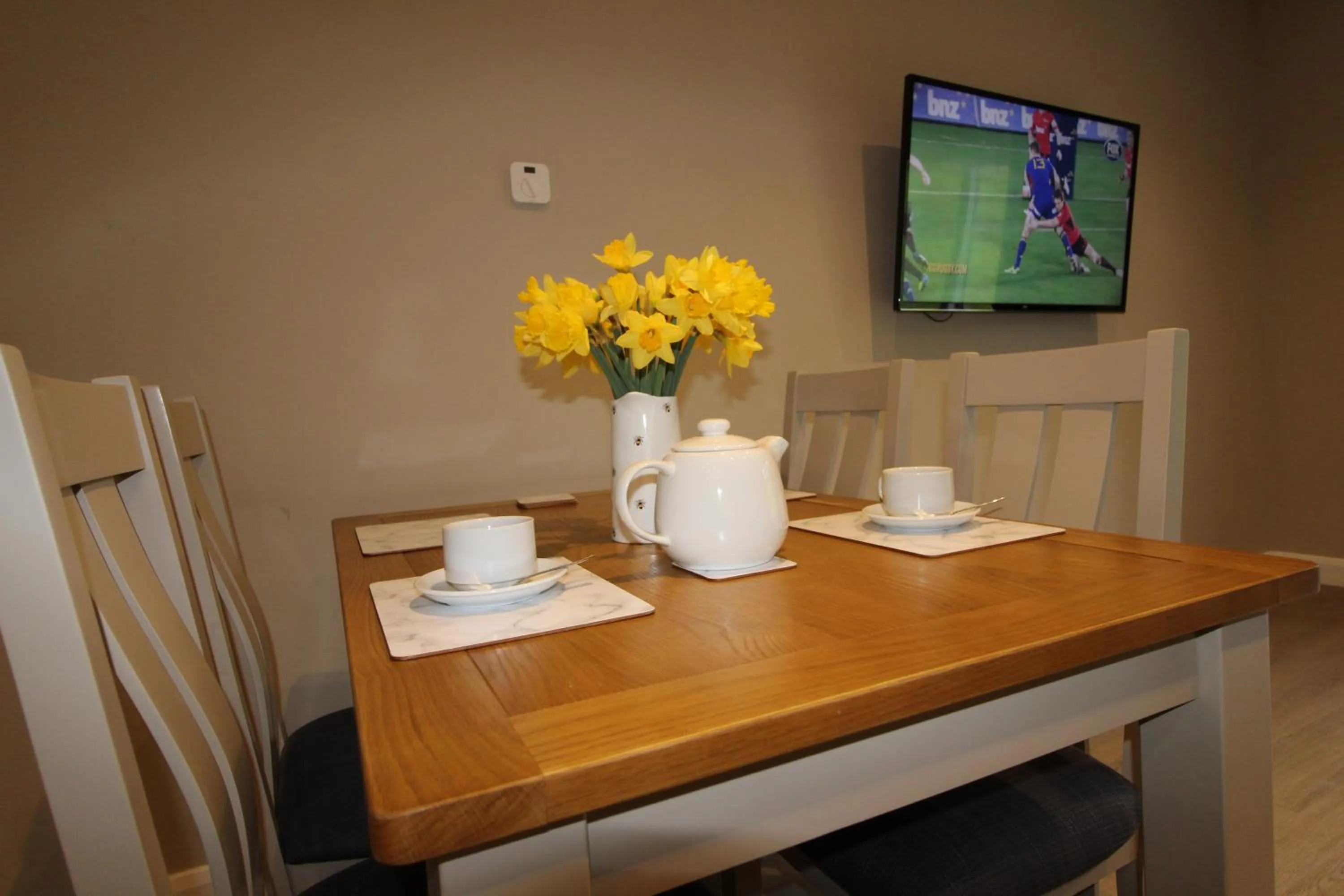 Dining area in Plawsworth Hall Serviced Cottages and Apartments