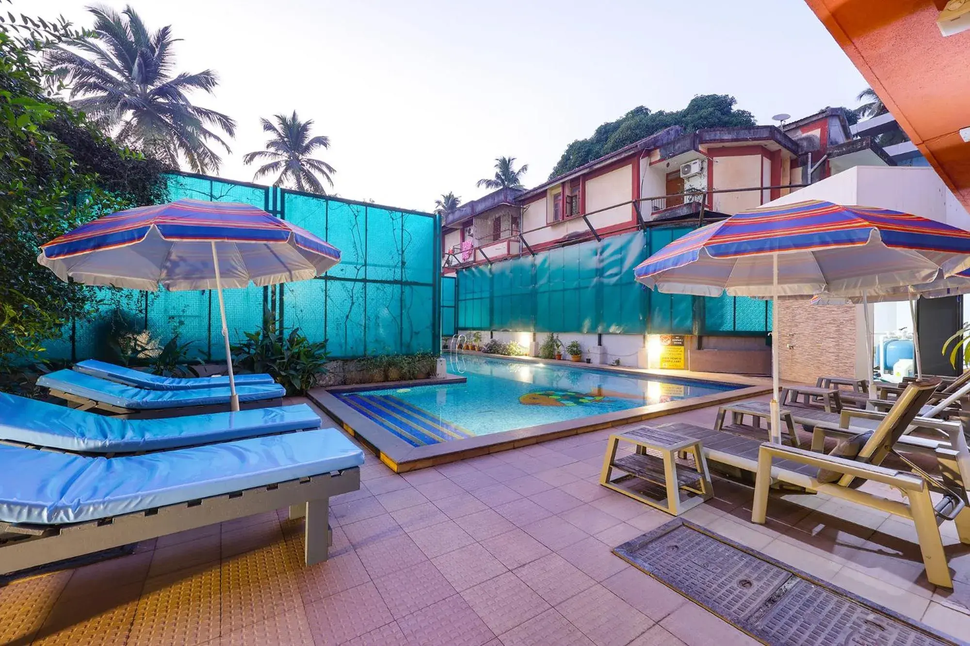 Pool view in Fabhotel Prime Sarala Crown - 500M From Calangute Beach Pool view in Fabhotel Prime Sarala Crown - 500M From Calangute Beach