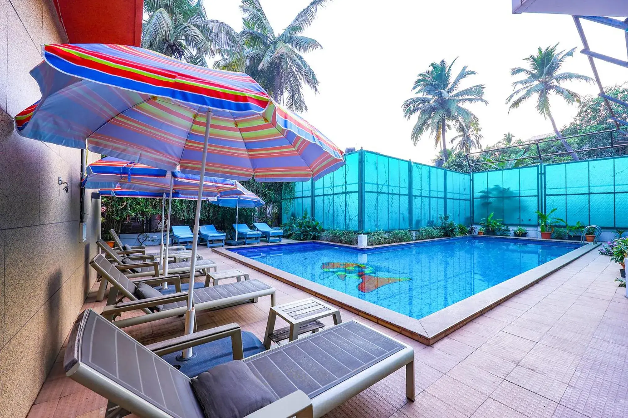 Pool view in Fabhotel Prime Sarala Crown - 500M From Calangute Beach Pool view in Fabhotel Prime Sarala Crown - 500M From Calangute Beach