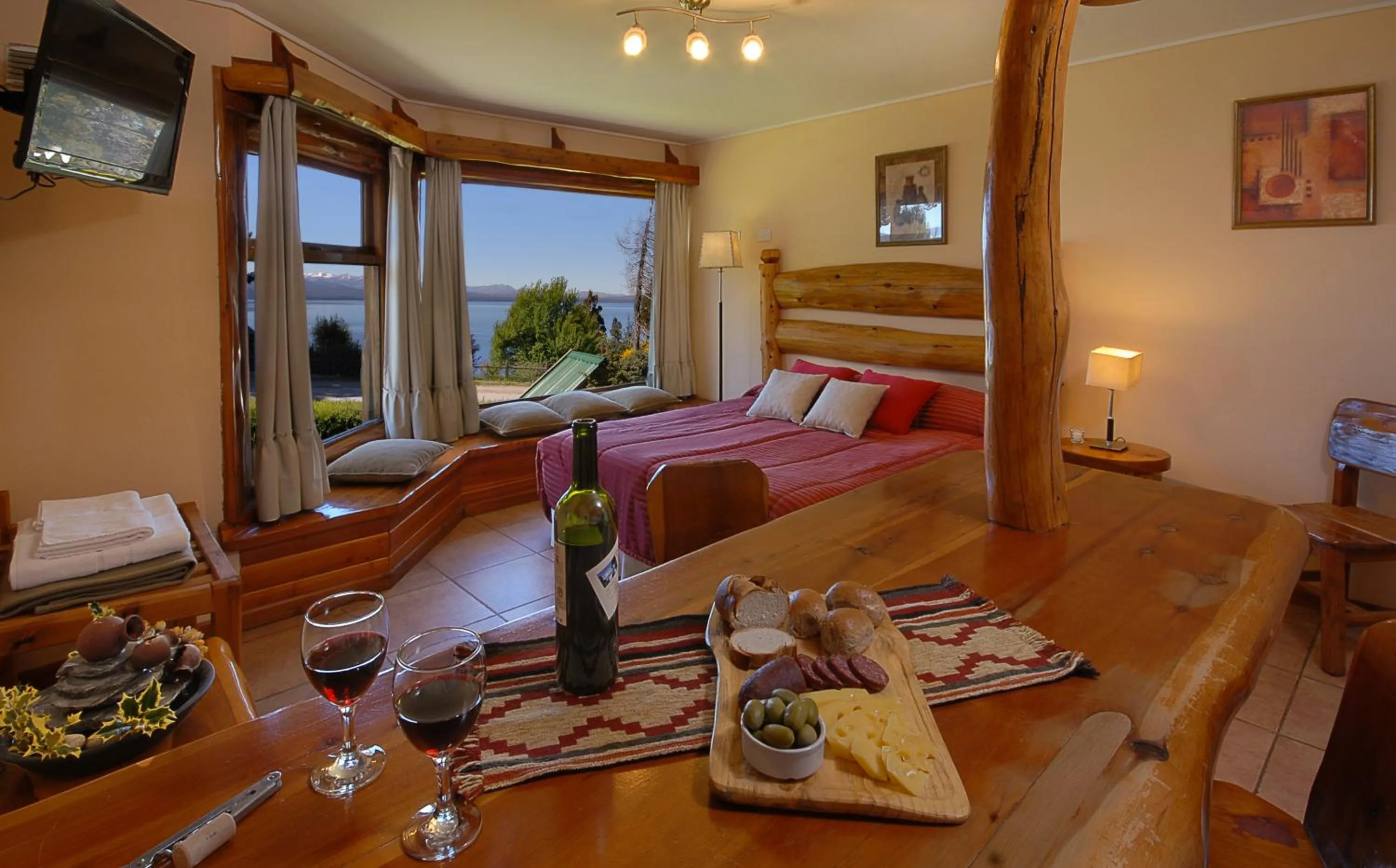 Bed in Apart Altos Del Nahuel