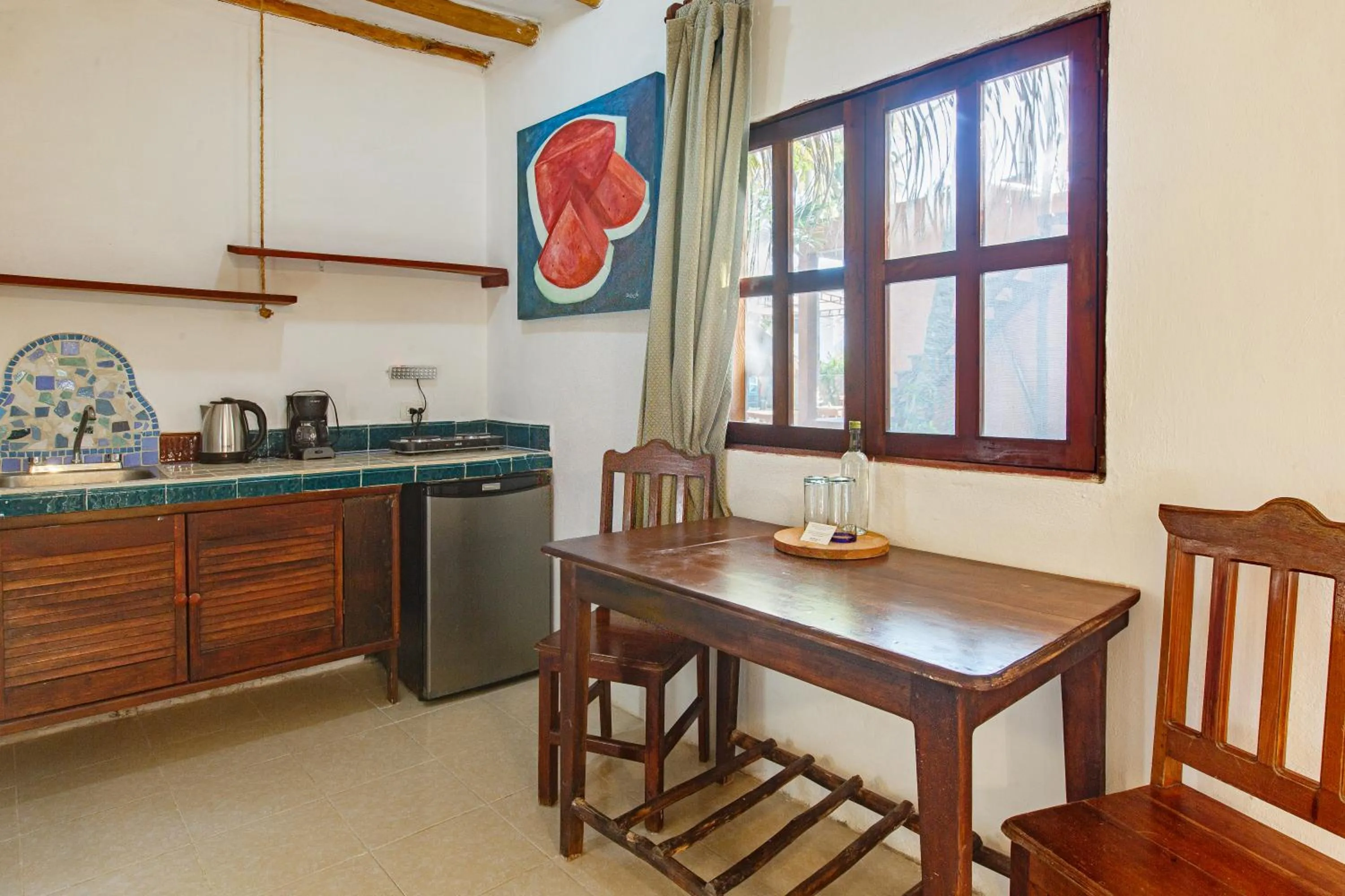 Dining area in Zomay Beachfront Holbox
