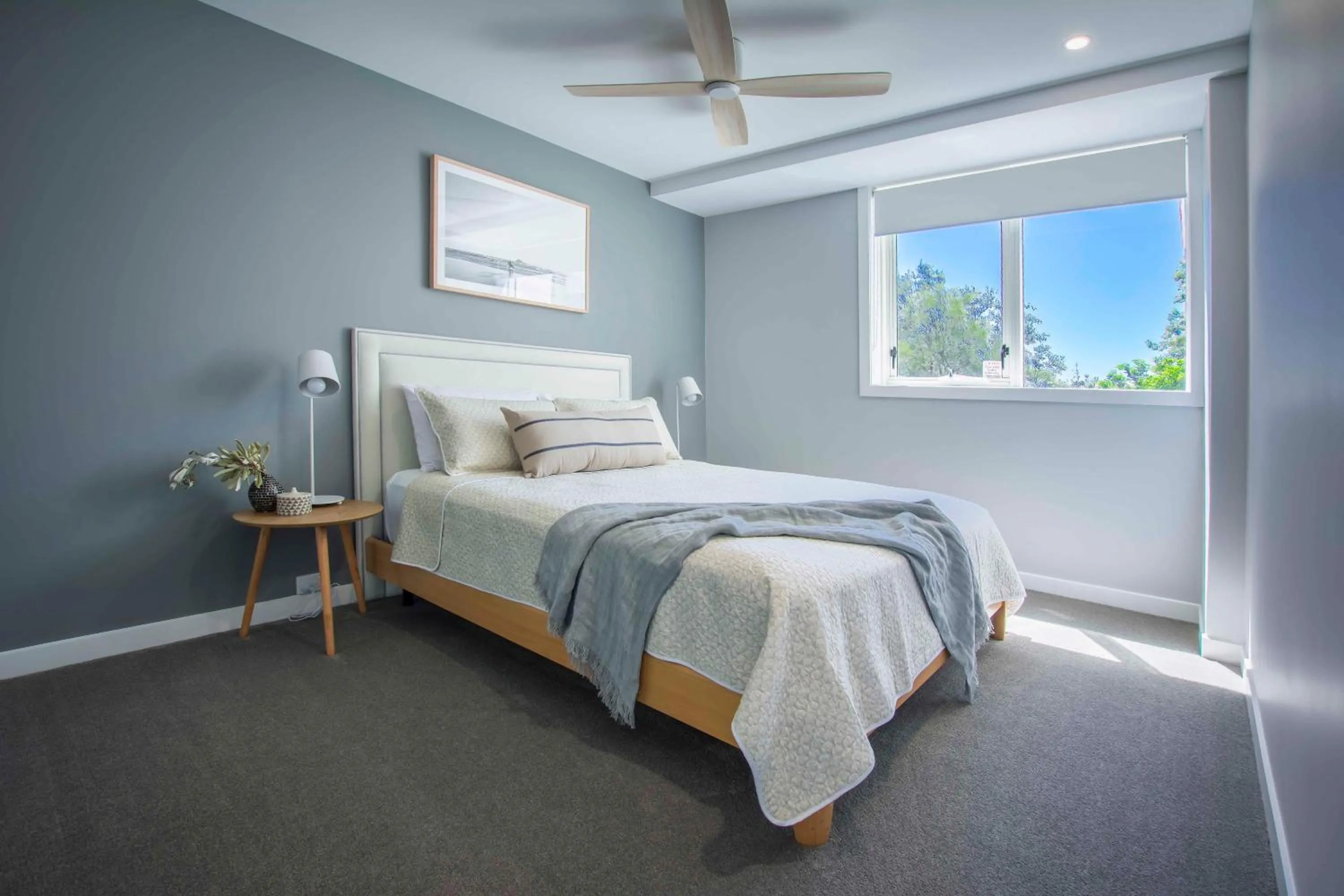 Bedroom, Bed in 84 The Spit Holiday Apartments