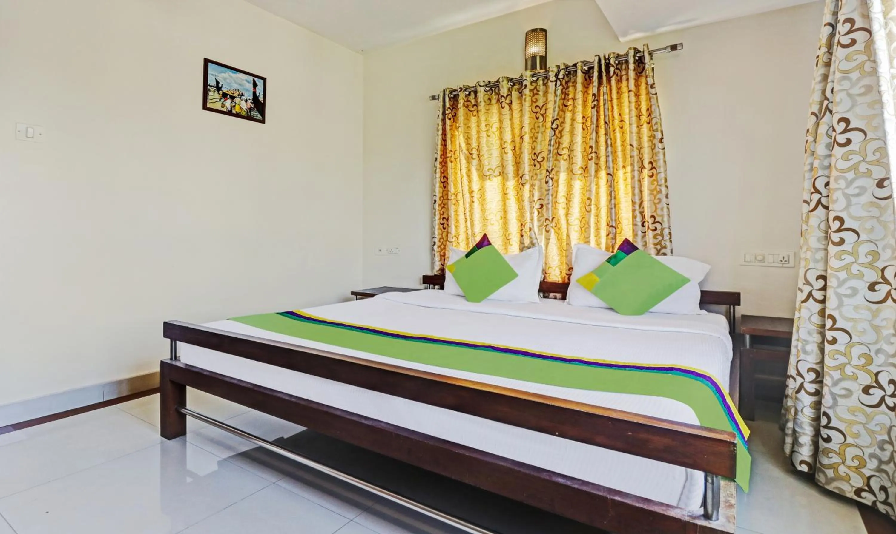 Photo of the whole room, Bed in Treebo Time Square Marine Drive