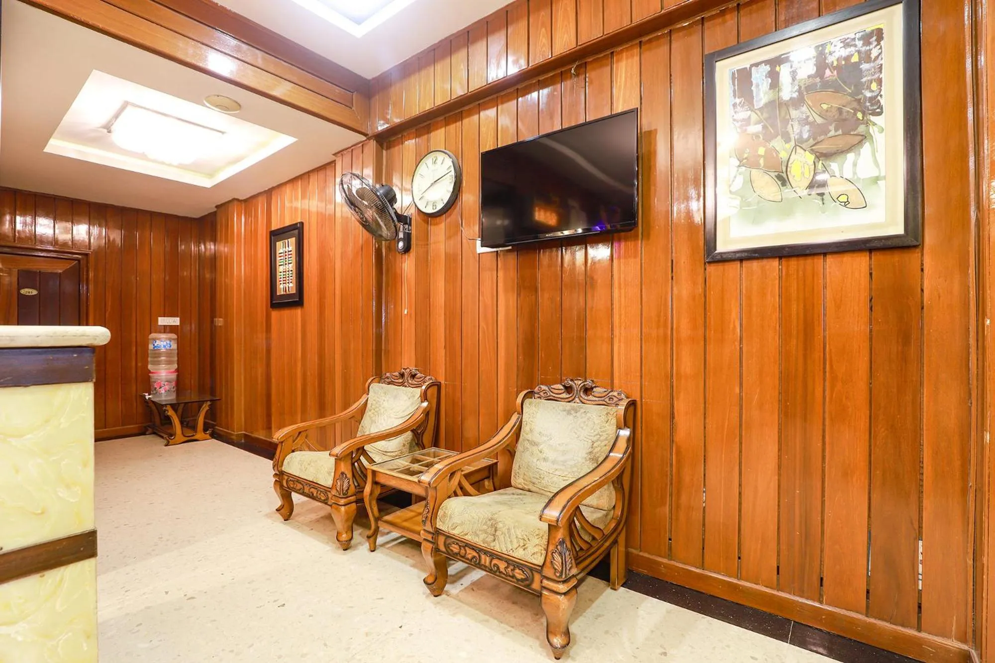 Seating area in FabHotel NK Courtyard - Nr Guindy Industrial Estate