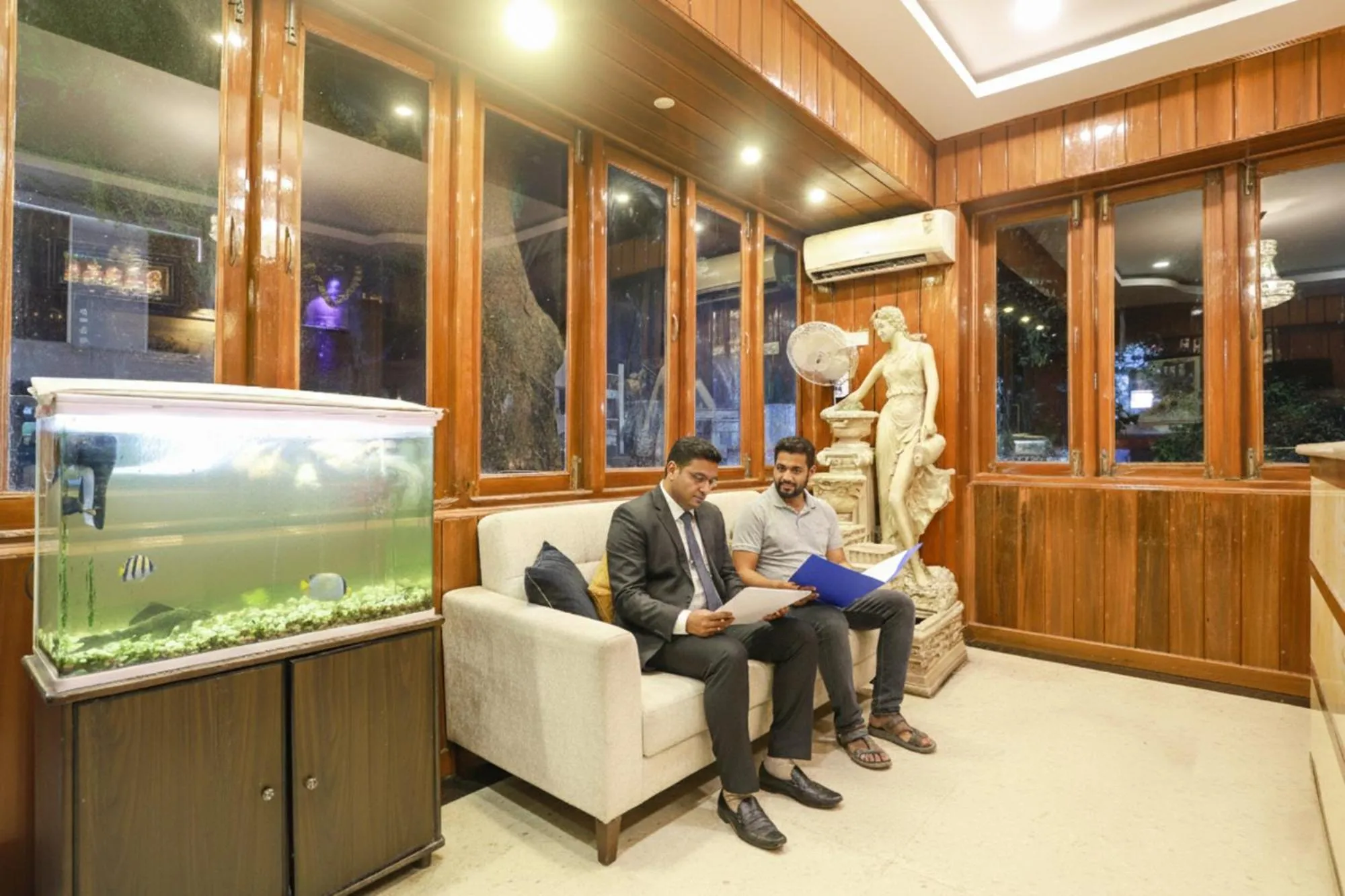 Seating area in FabHotel NK Courtyard - Nr Guindy Industrial Estate