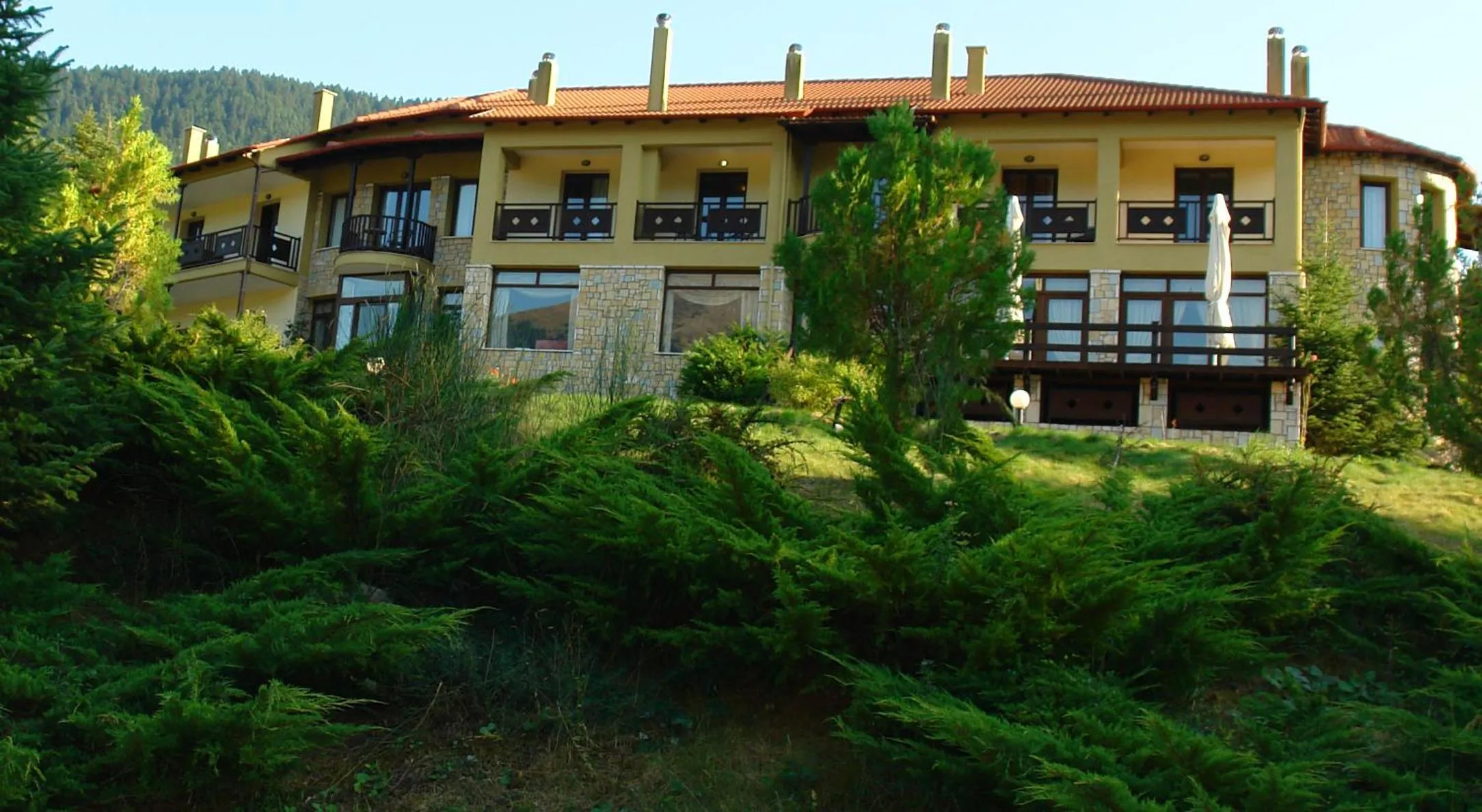 Property building in Melegos Inn Hotel