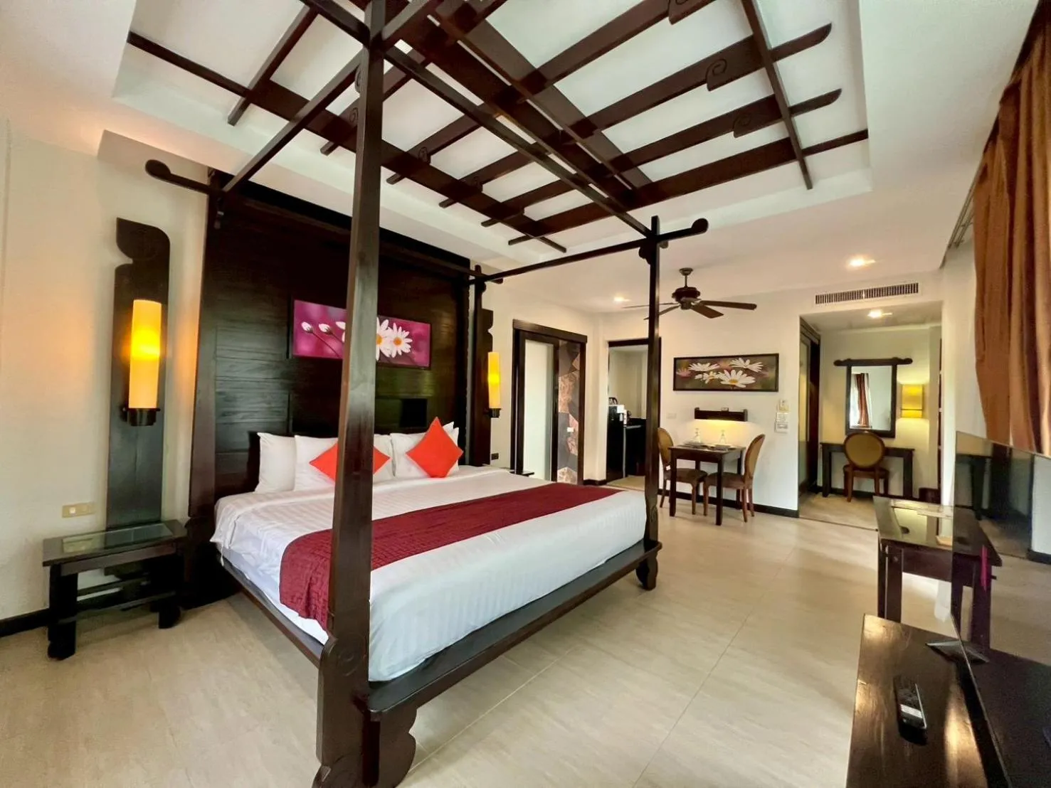 Bed in Aonang Phu Pi Maan Resort & Spa