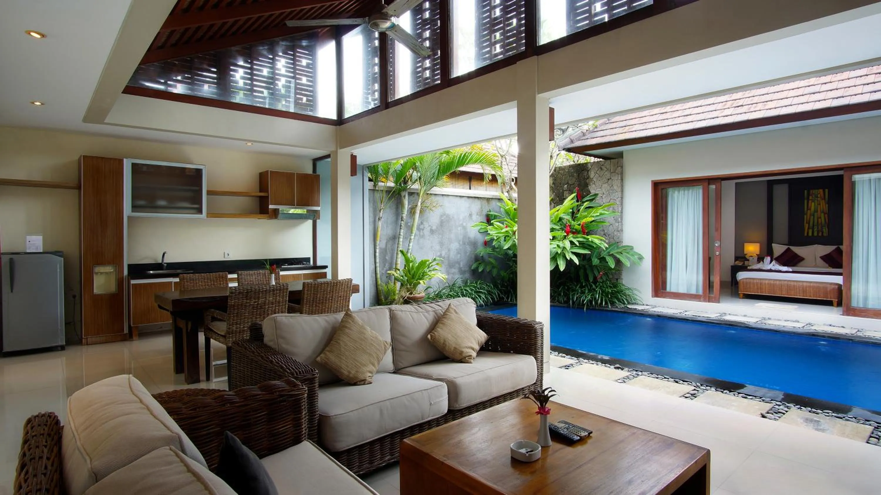 Living room in Bumi Linggah Villas Bali