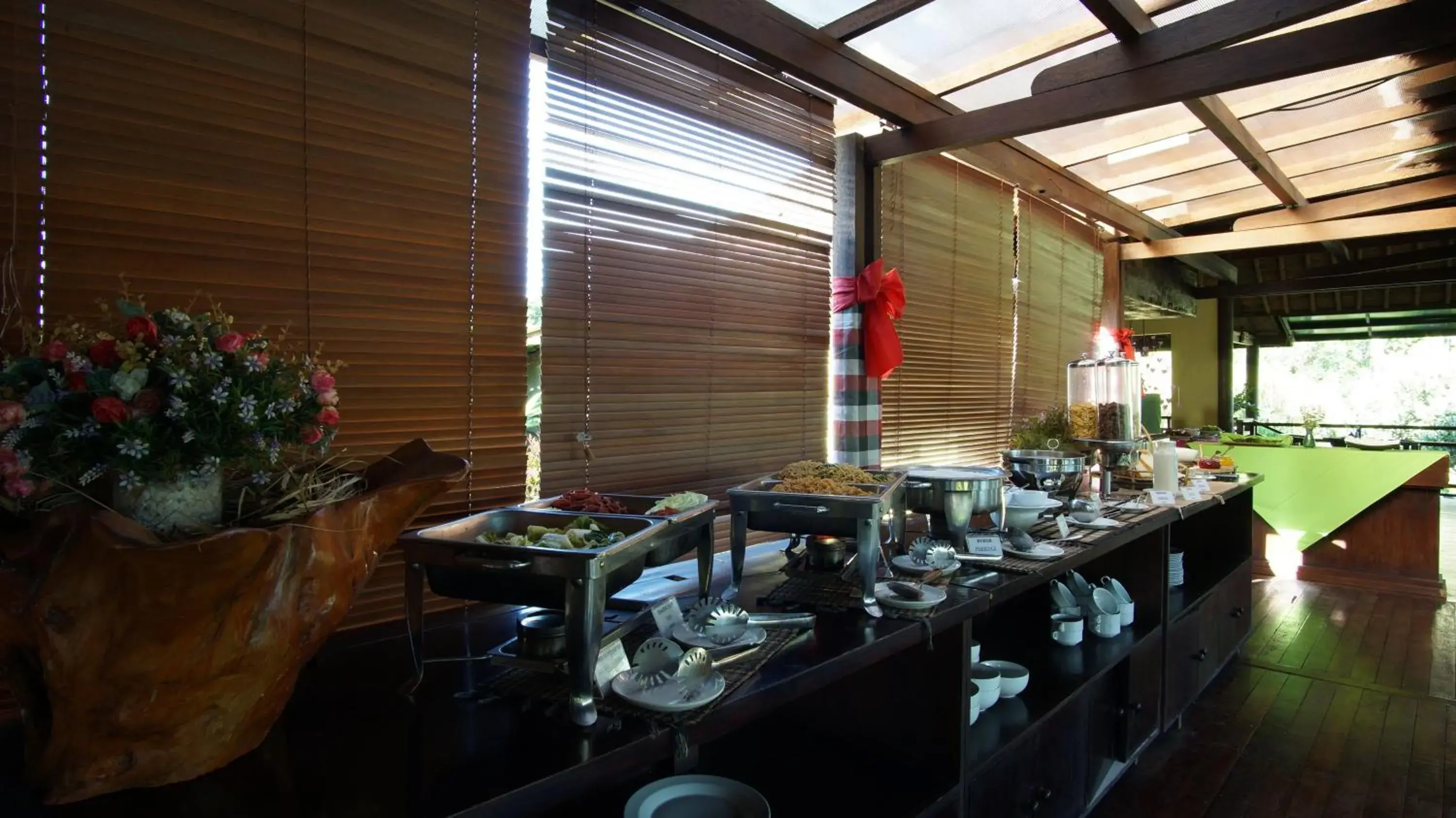 Buffet breakfast in Bumi Linggah Villas Bali Buffet breakfast in Bumi Linggah Villas Bali