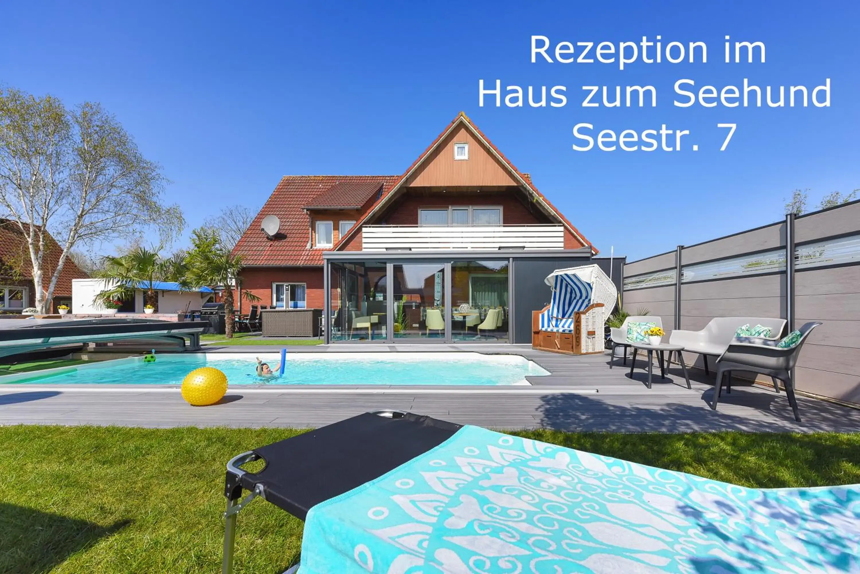 Ferienwohnung Haus zum Seehund mit Pool, Garten und Tischtennisplatte Ferienwohnung Haus zum Seehund mit Pool, Garten und Tischtennisplatte