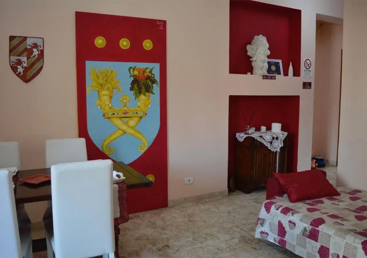 Living room, Bed in B&B Aquino in Terrazza