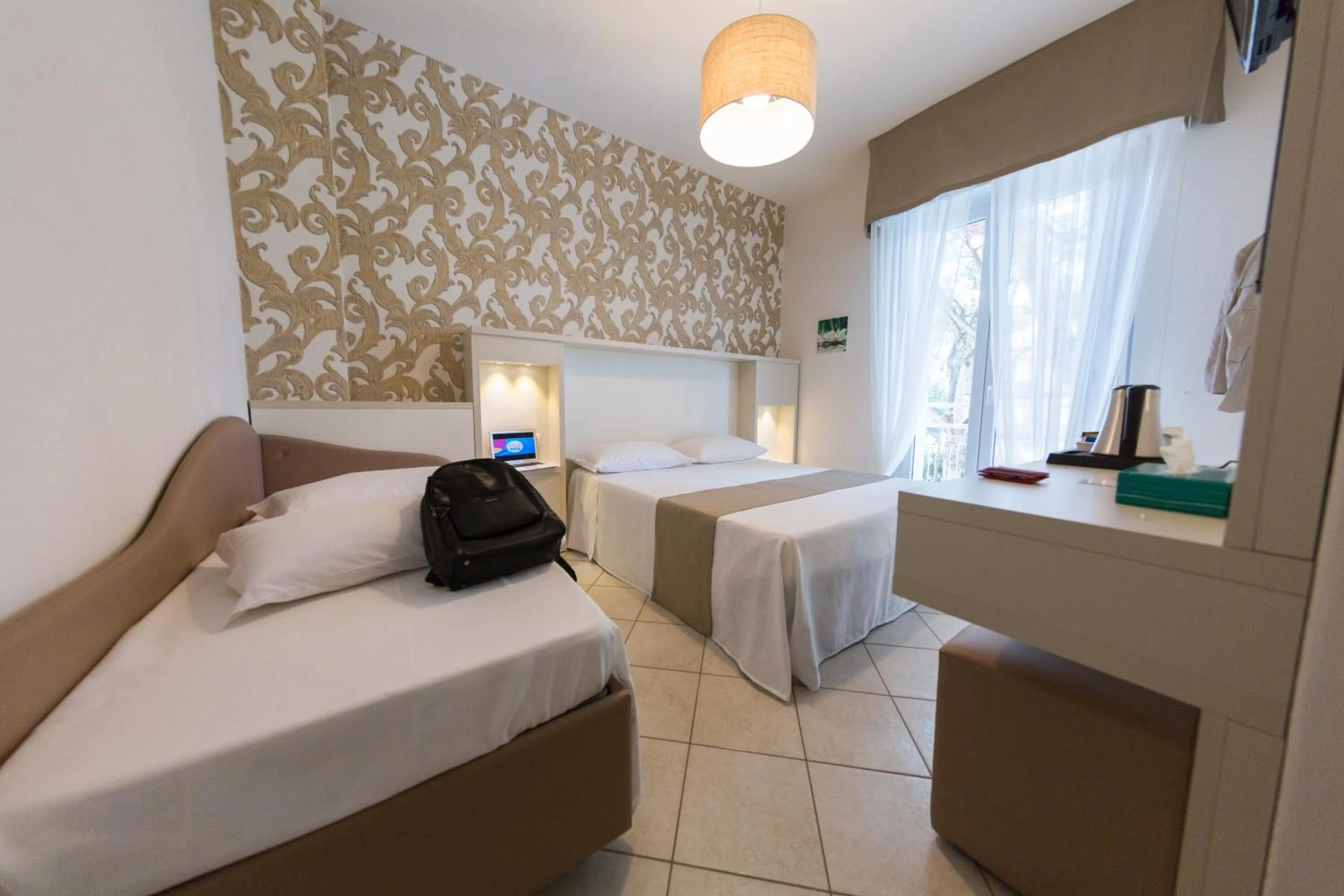 Bed in Hotel San Marco