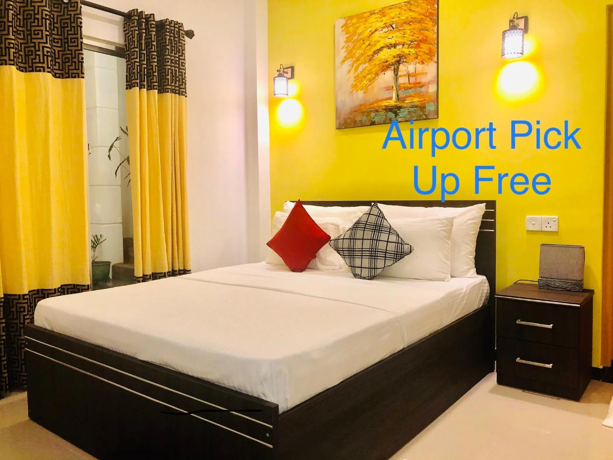 Bedroom, Bed in White Villa Airport Transit Hotel