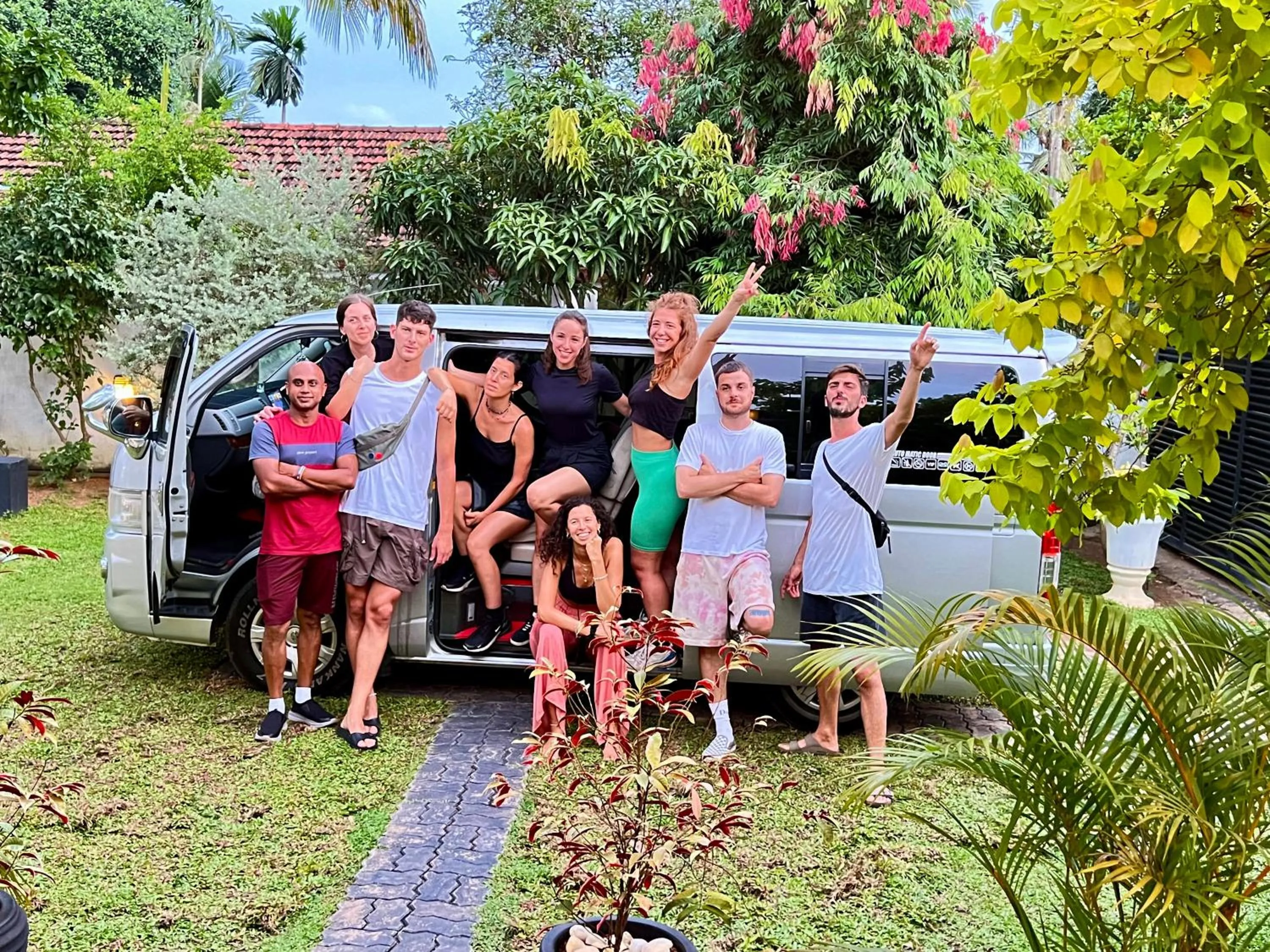 group of guests in White Villa Airport Transit Hotel