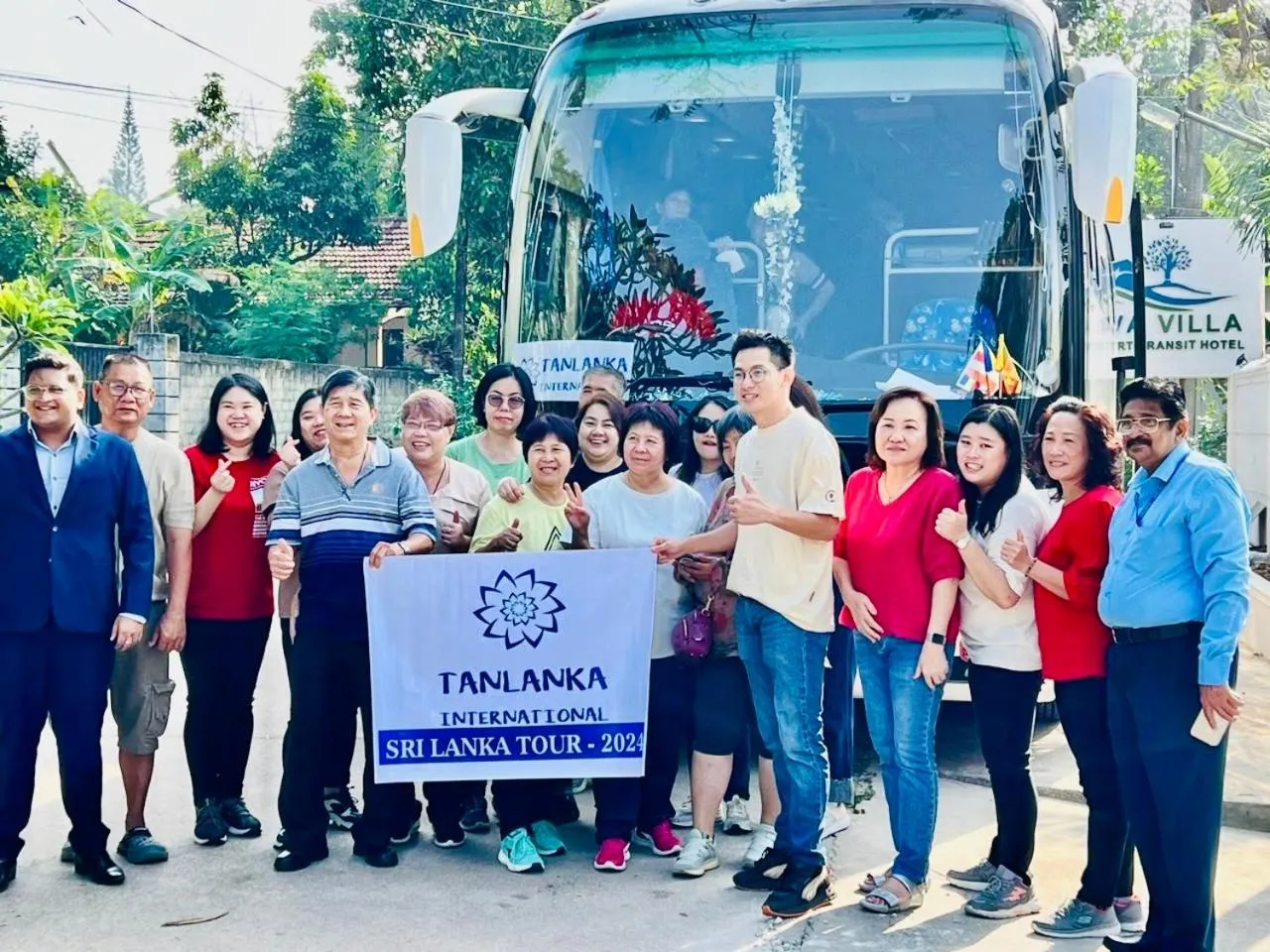 group of guests in White Villa Airport Transit Hotel
