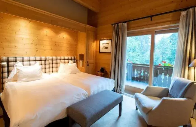 Bed in Chalet RoyAlp Hôtel & Spa Bed in Chalet RoyAlp Hôtel & Spa