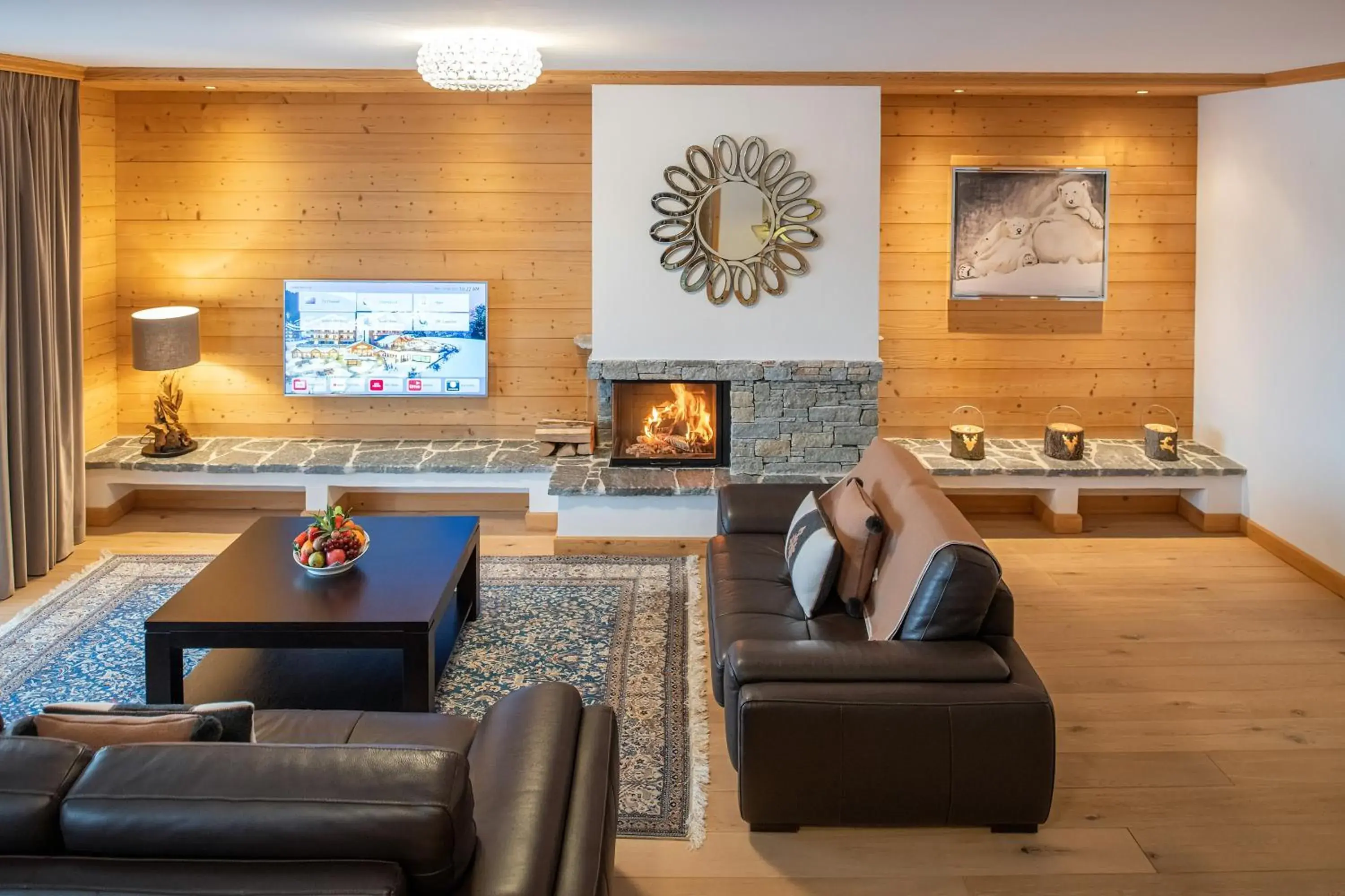 Living room in Chalet RoyAlp Hôtel & Spa Living room in Chalet RoyAlp Hôtel & Spa