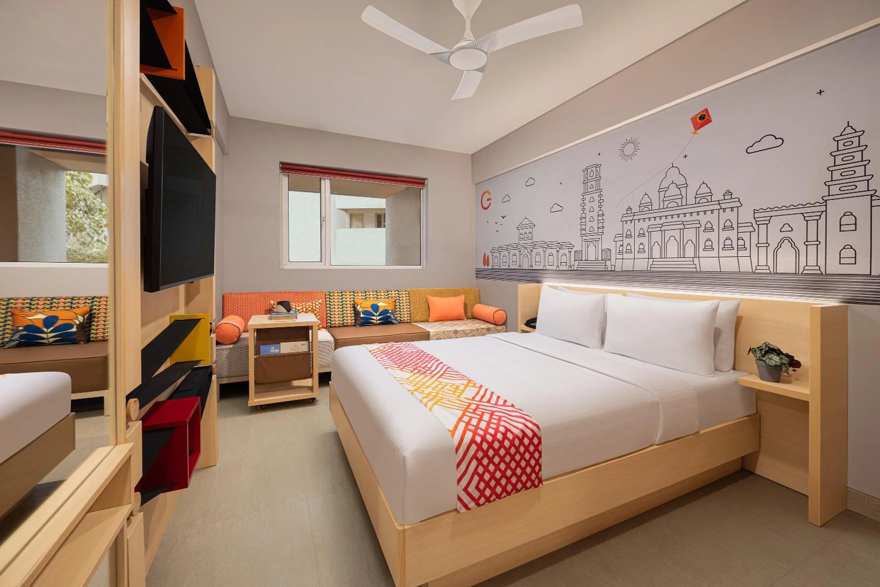 Bedroom, Bed in Ginger Ahmedabad Vastrapur