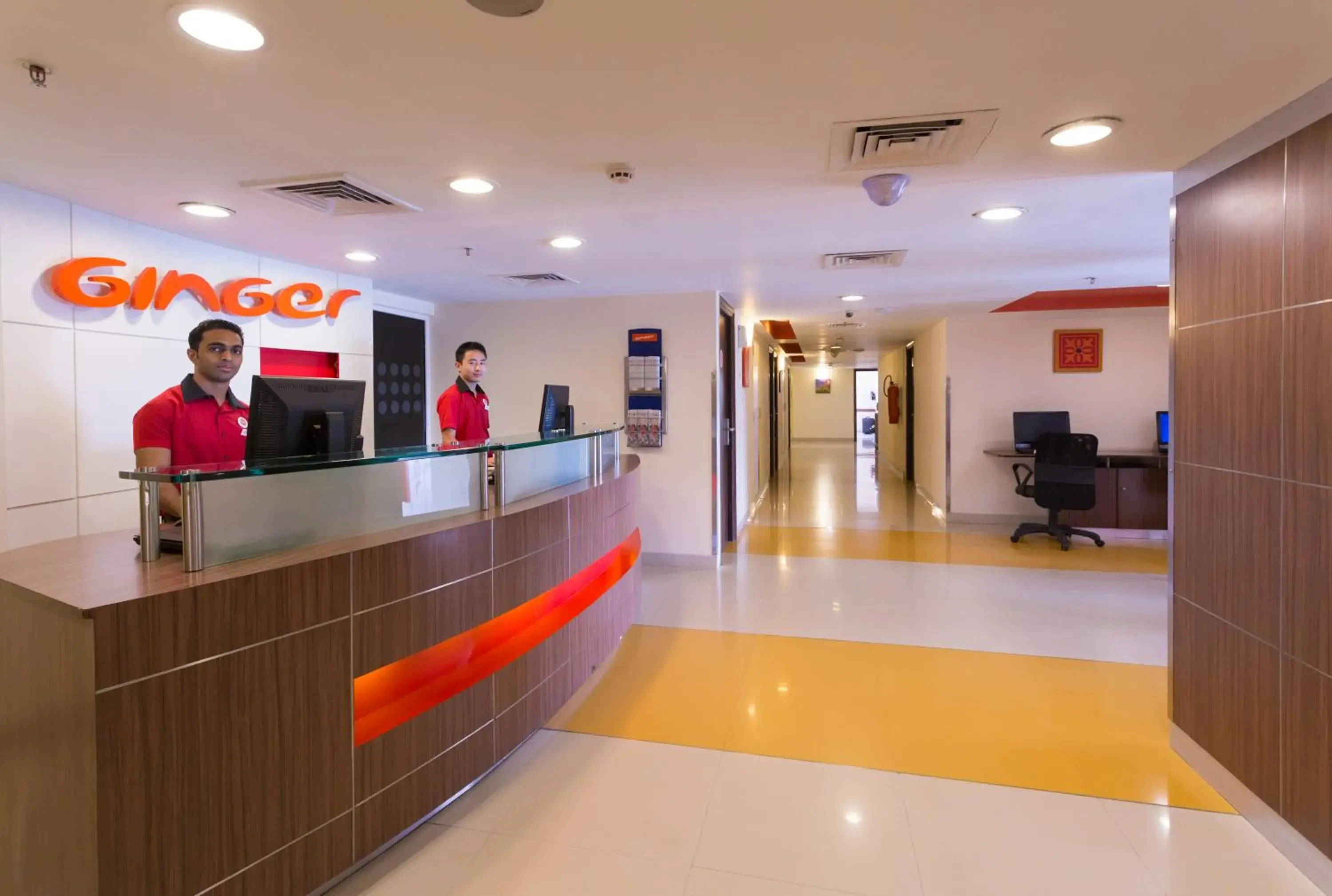 Lobby or reception in Ginger Chennai Lobby or reception in Ginger Chennai