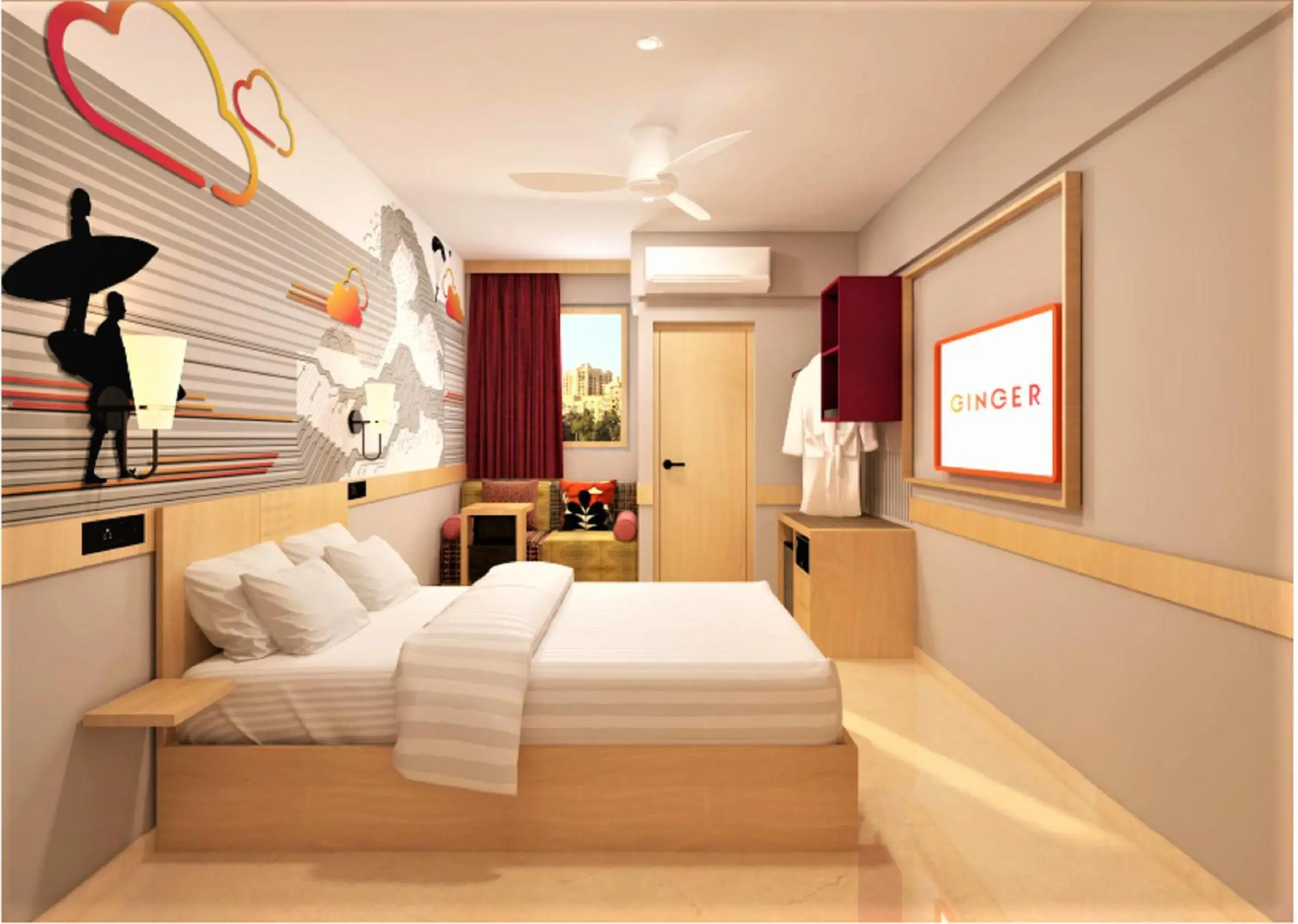 Luxe Room - single occupancy in Ginger Bangalore- Whitefield Luxe Room - single occupancy in Ginger Bangalore- Whitefield