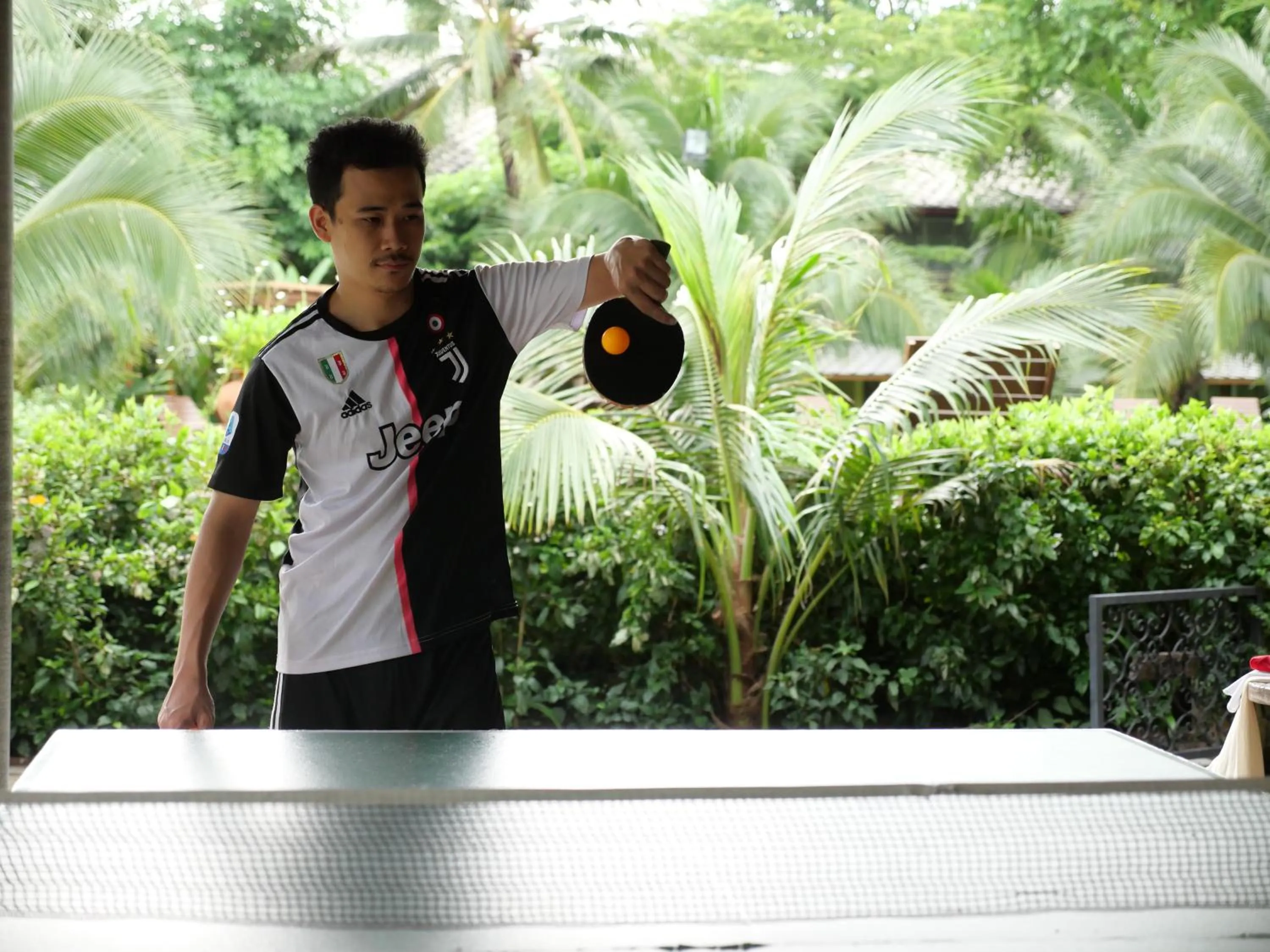 Table tennis in Royal River Kwai Resort and Spa