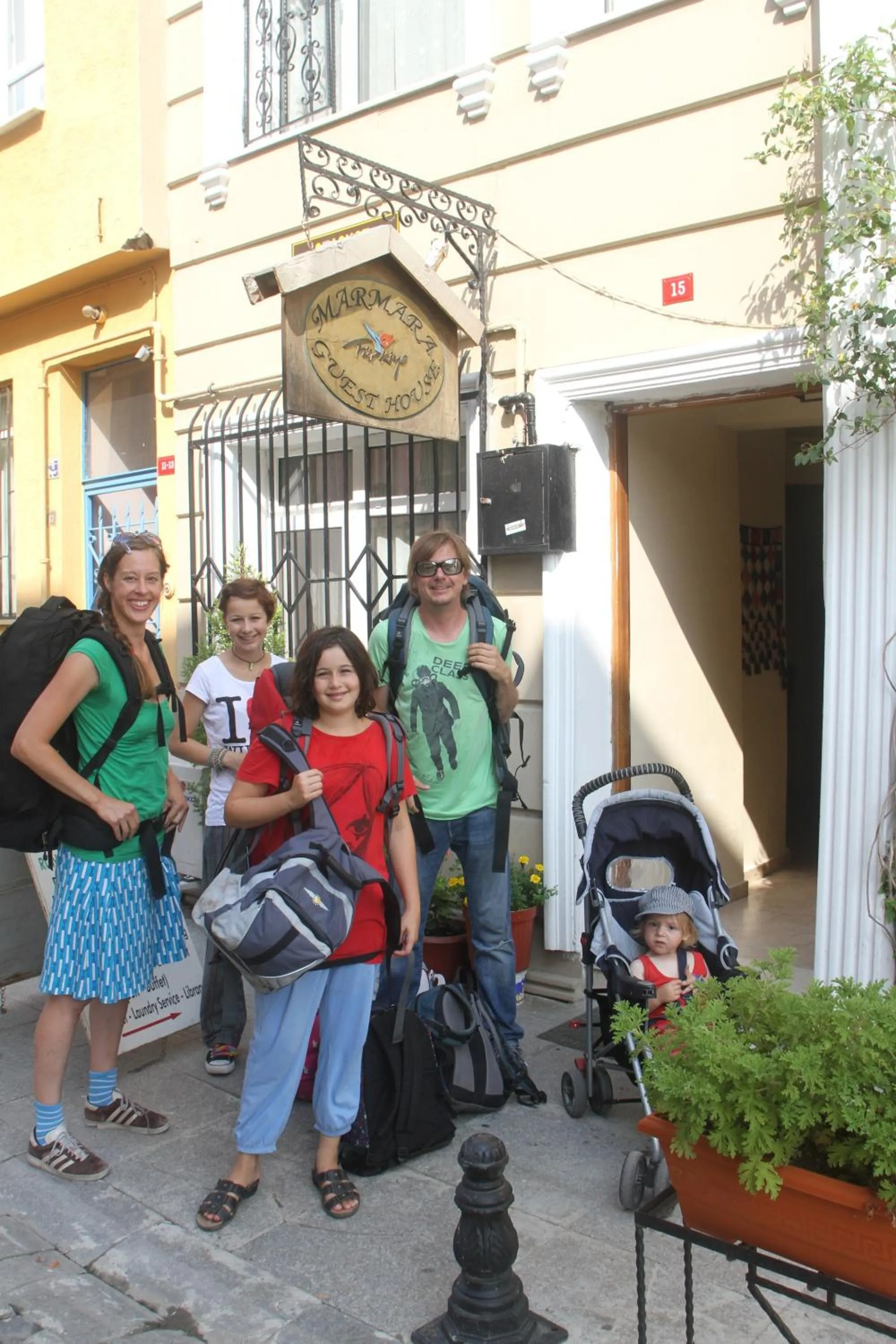 group of guests in Marmara Guesthouse