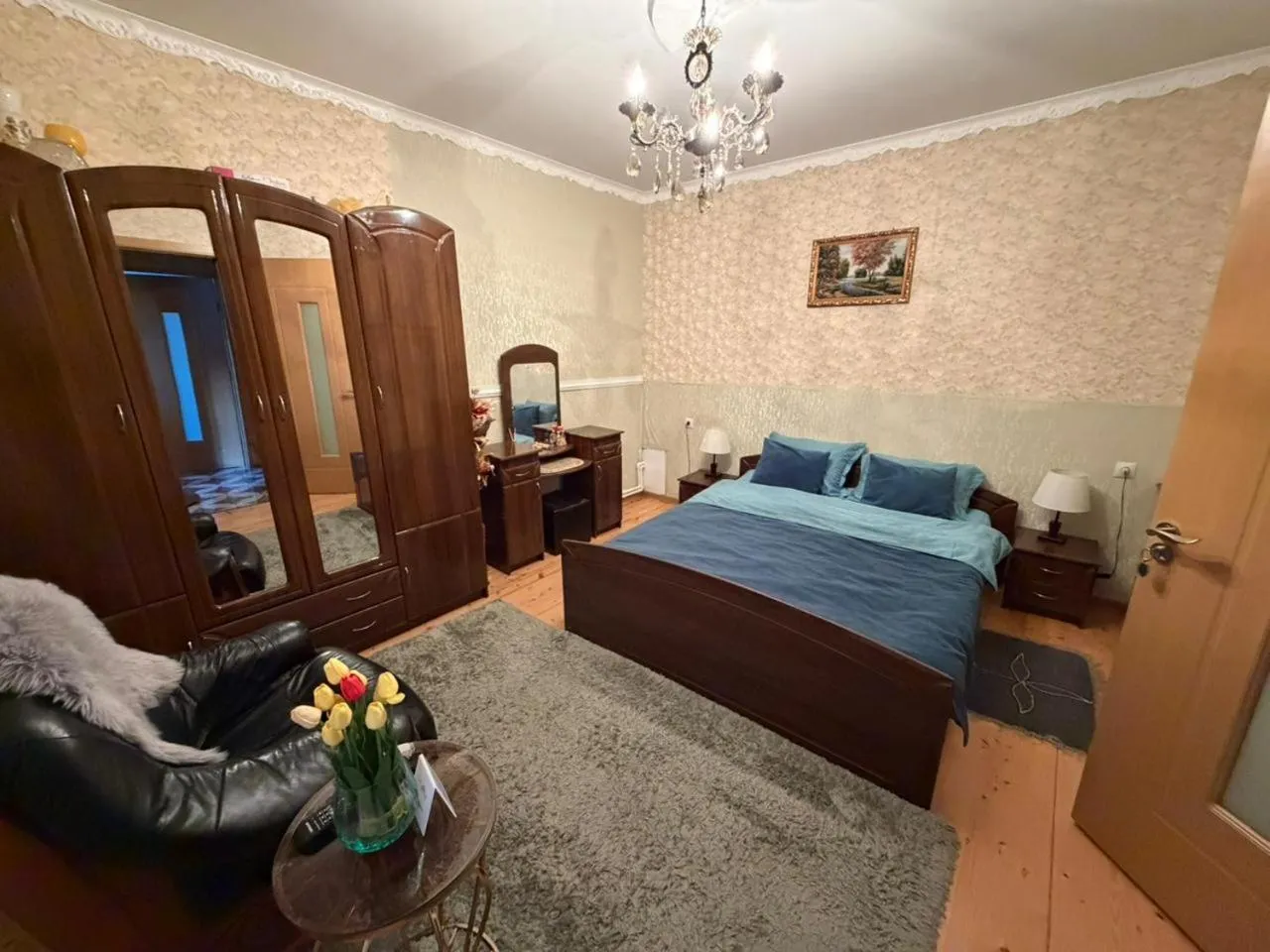 Bed in Guest House Elguja Qushashvili