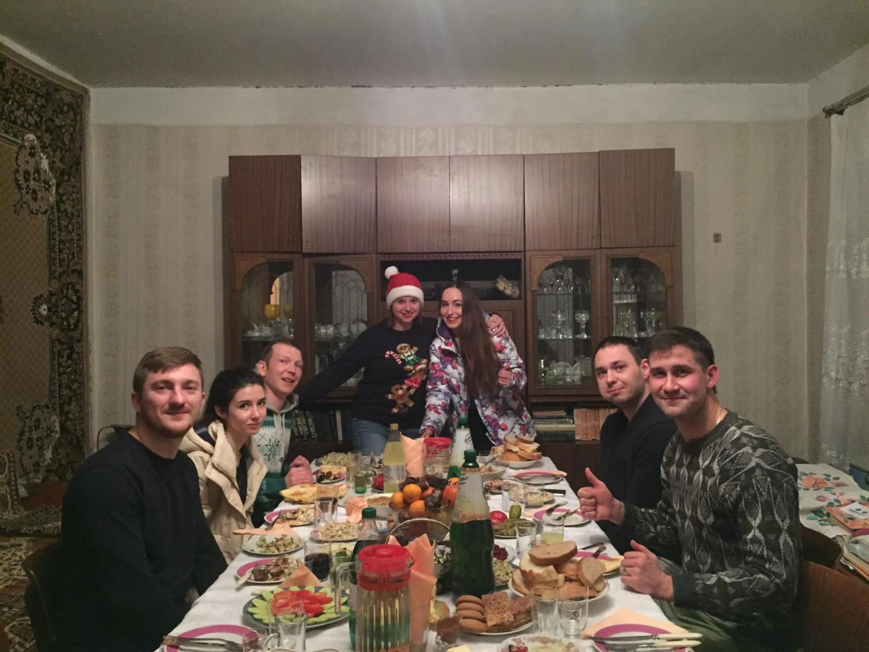 Kitchen or kitchenette in Guest House Elguja Qushashvili