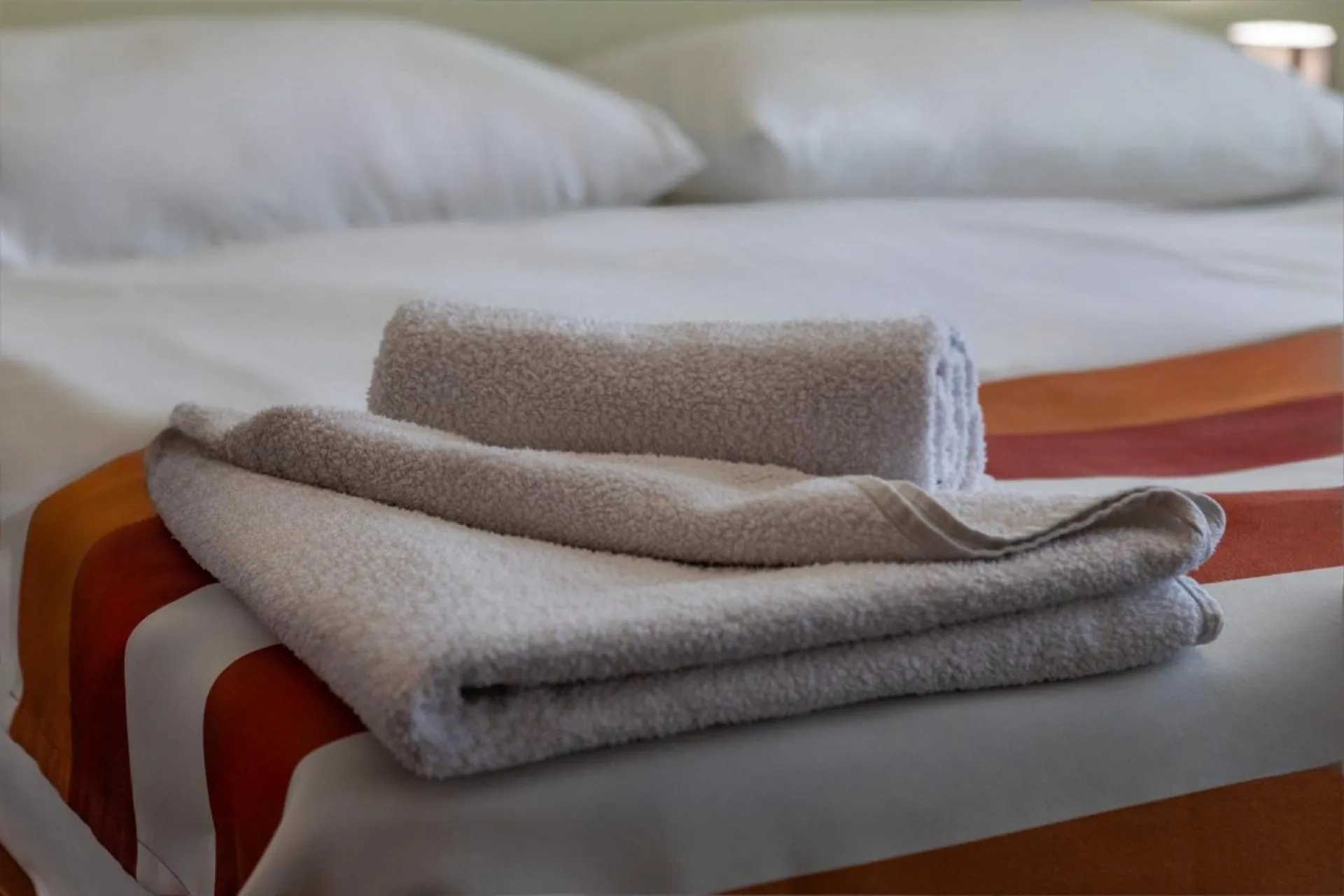 Bed in Fordan Hotel Pécs