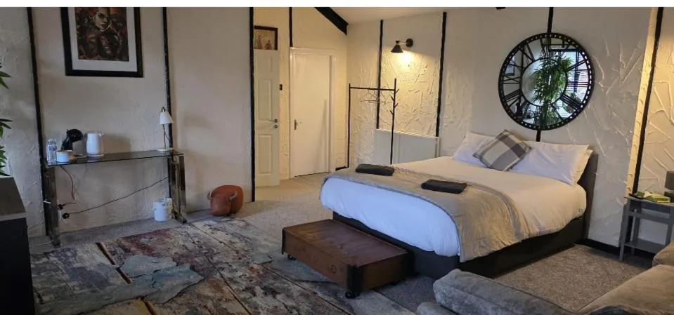 Bed in The Coach House at The Bull Inn