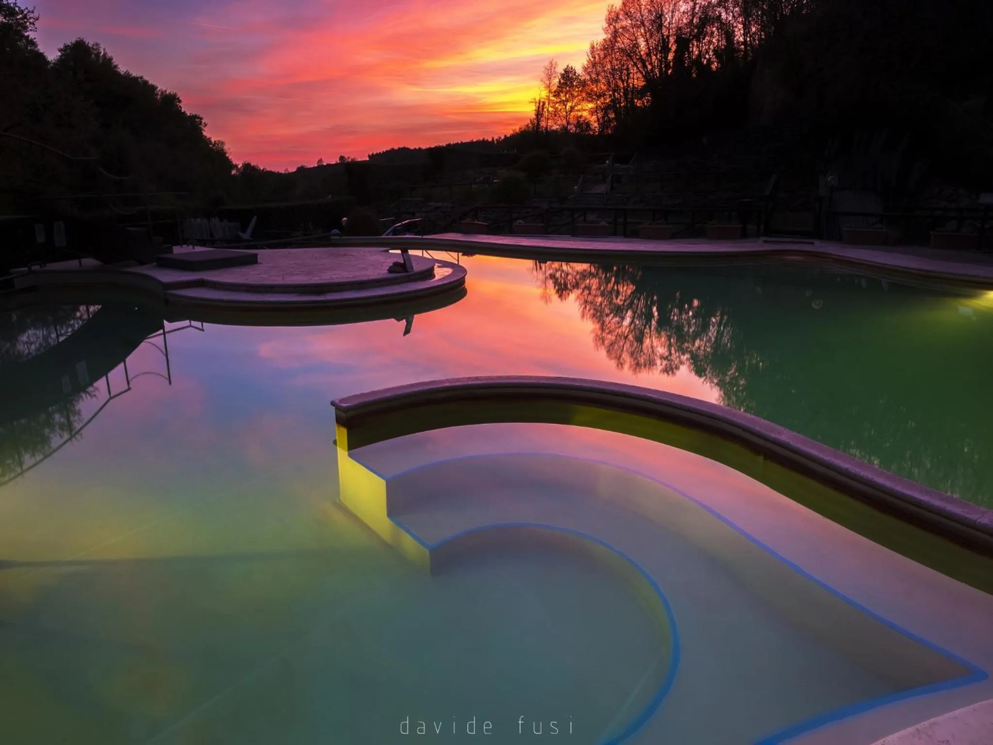 Hot Spring Bath in Terme Di Sorano Resort