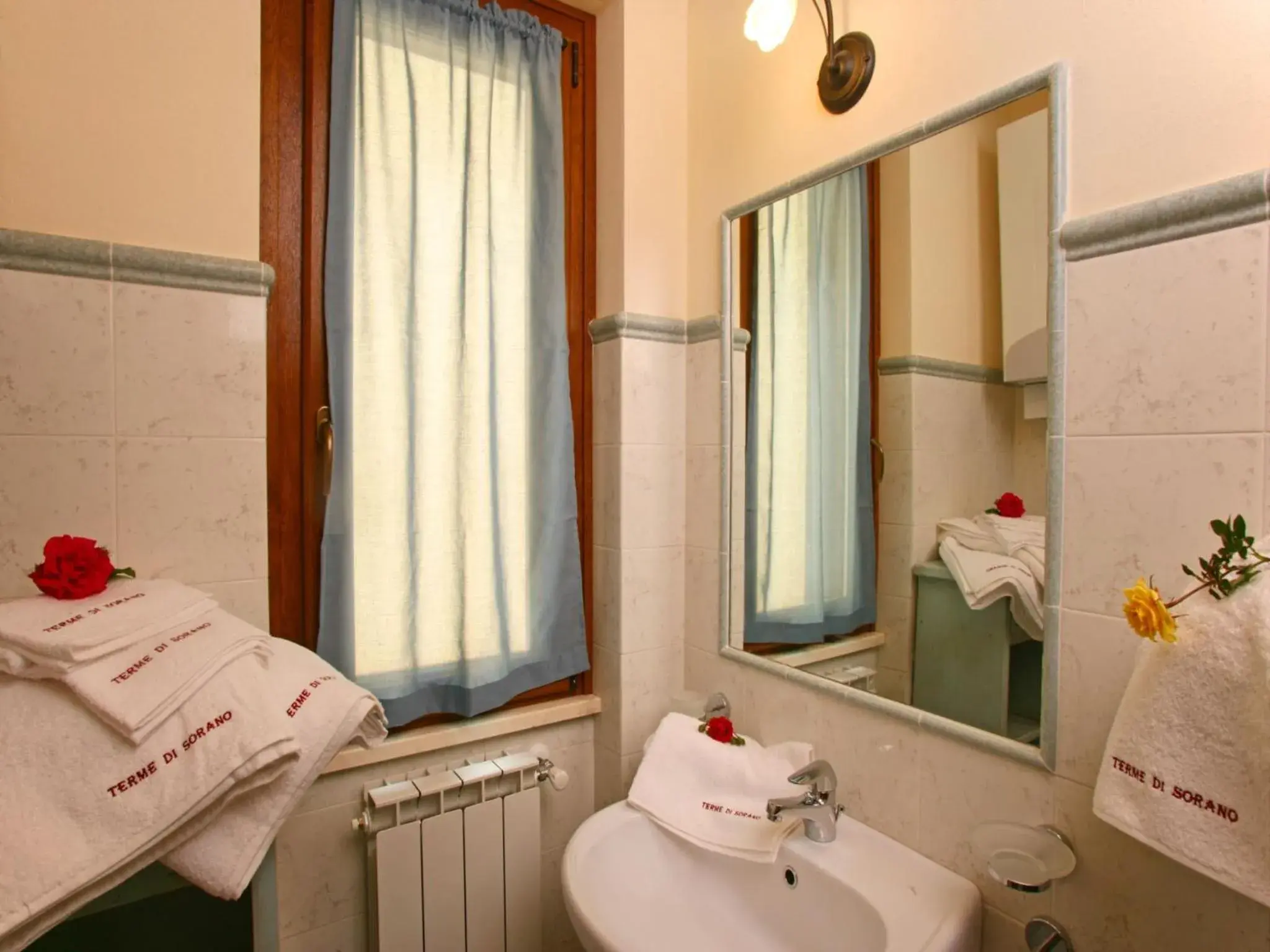 Bathroom in Terme Di Sorano Resort Bathroom in Terme Di Sorano Resort
