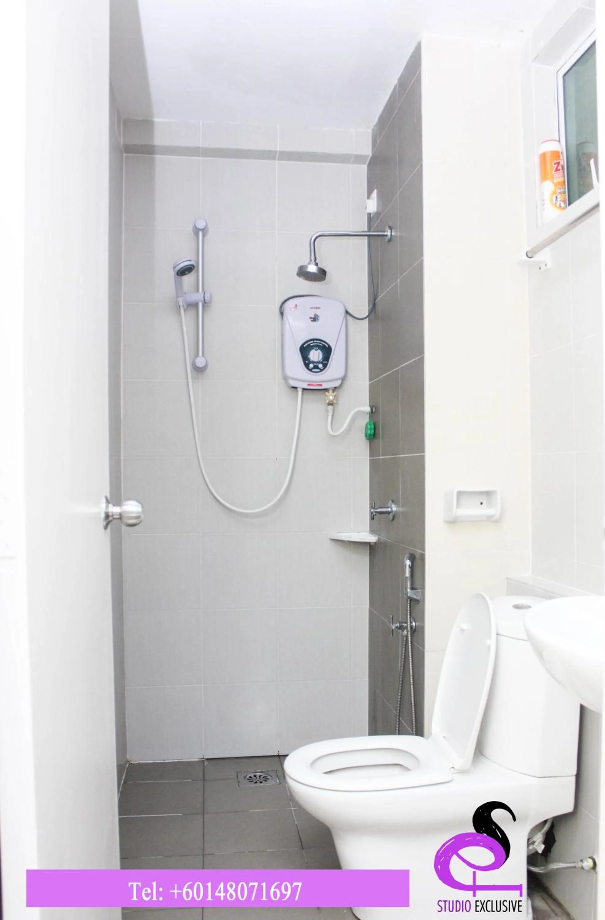 Shower in Studio Exclusive (D'Perdana Condominium)