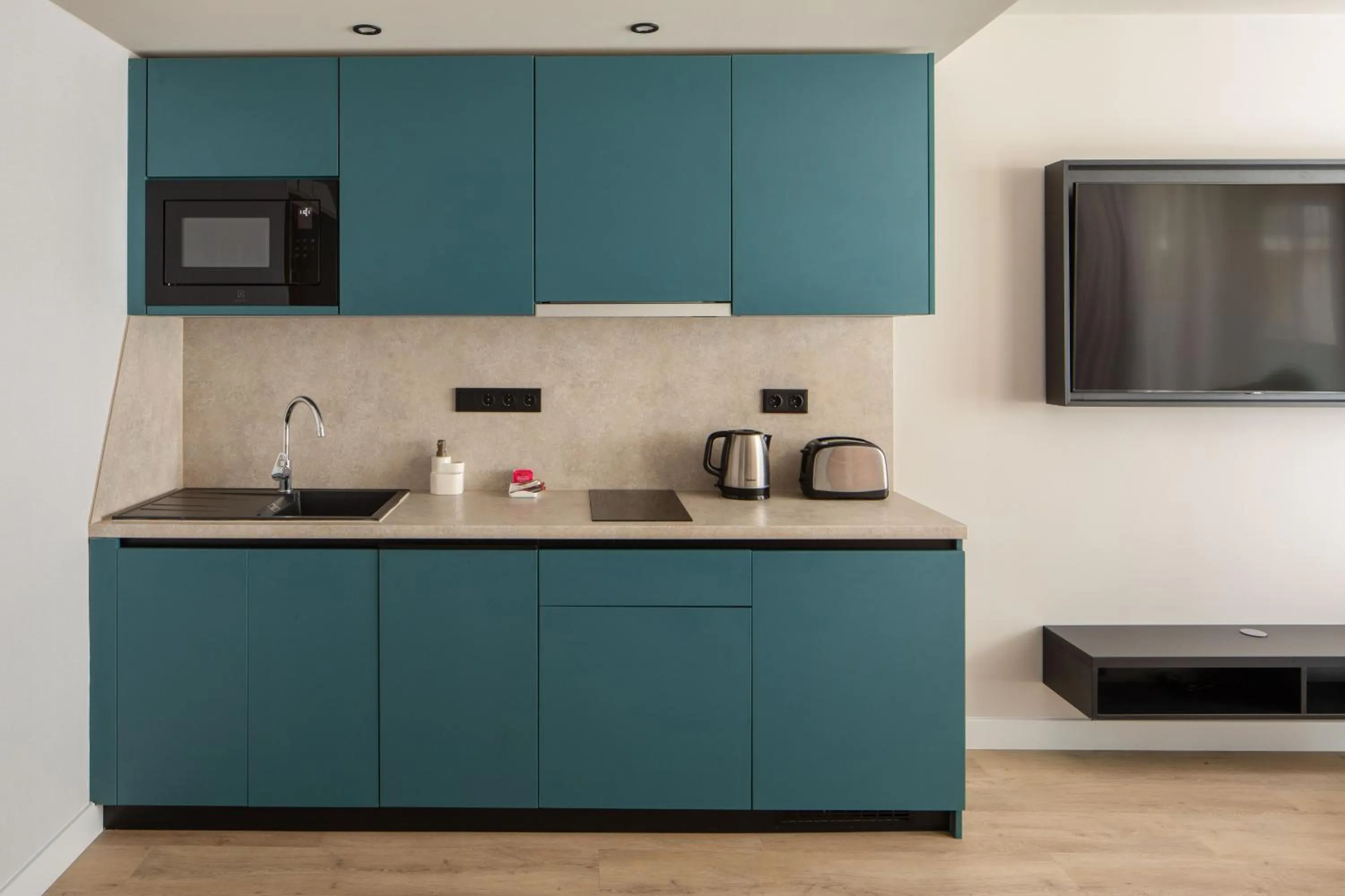 kitchen in Escala Hotel & Suites