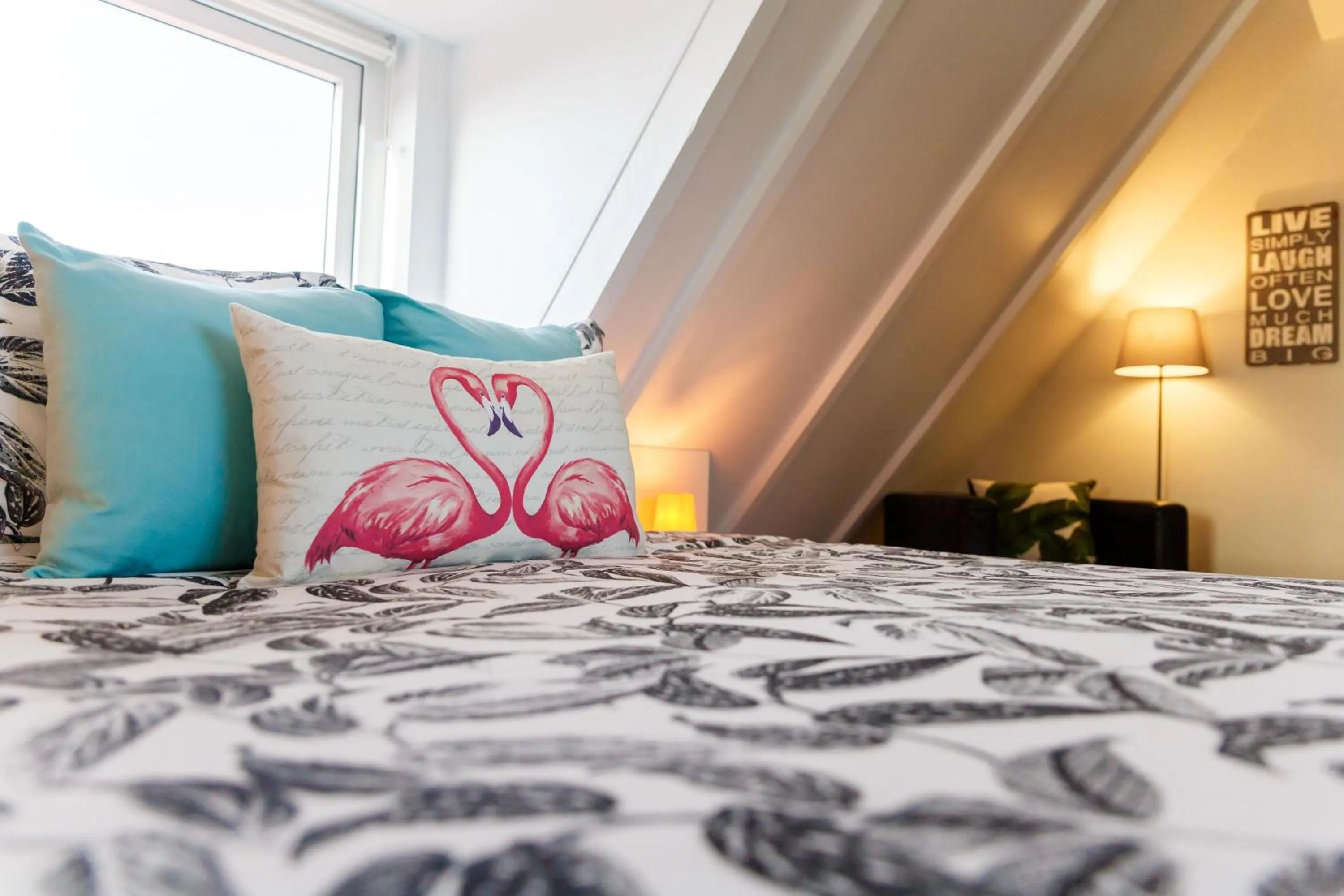 Bed in Aruba Boutique Apartments - Adults Only