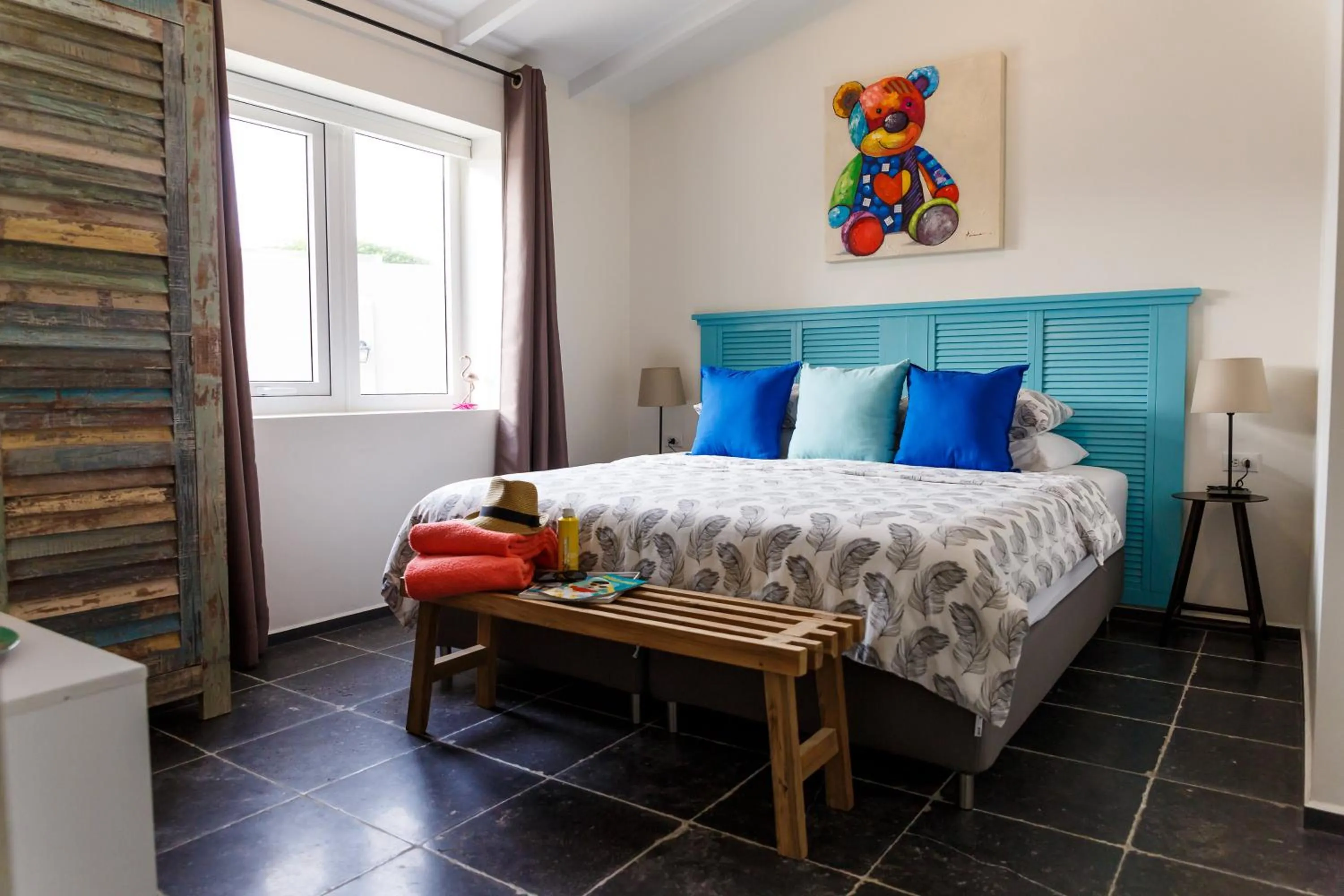 Bed in Aruba Boutique Apartments - Adults Only