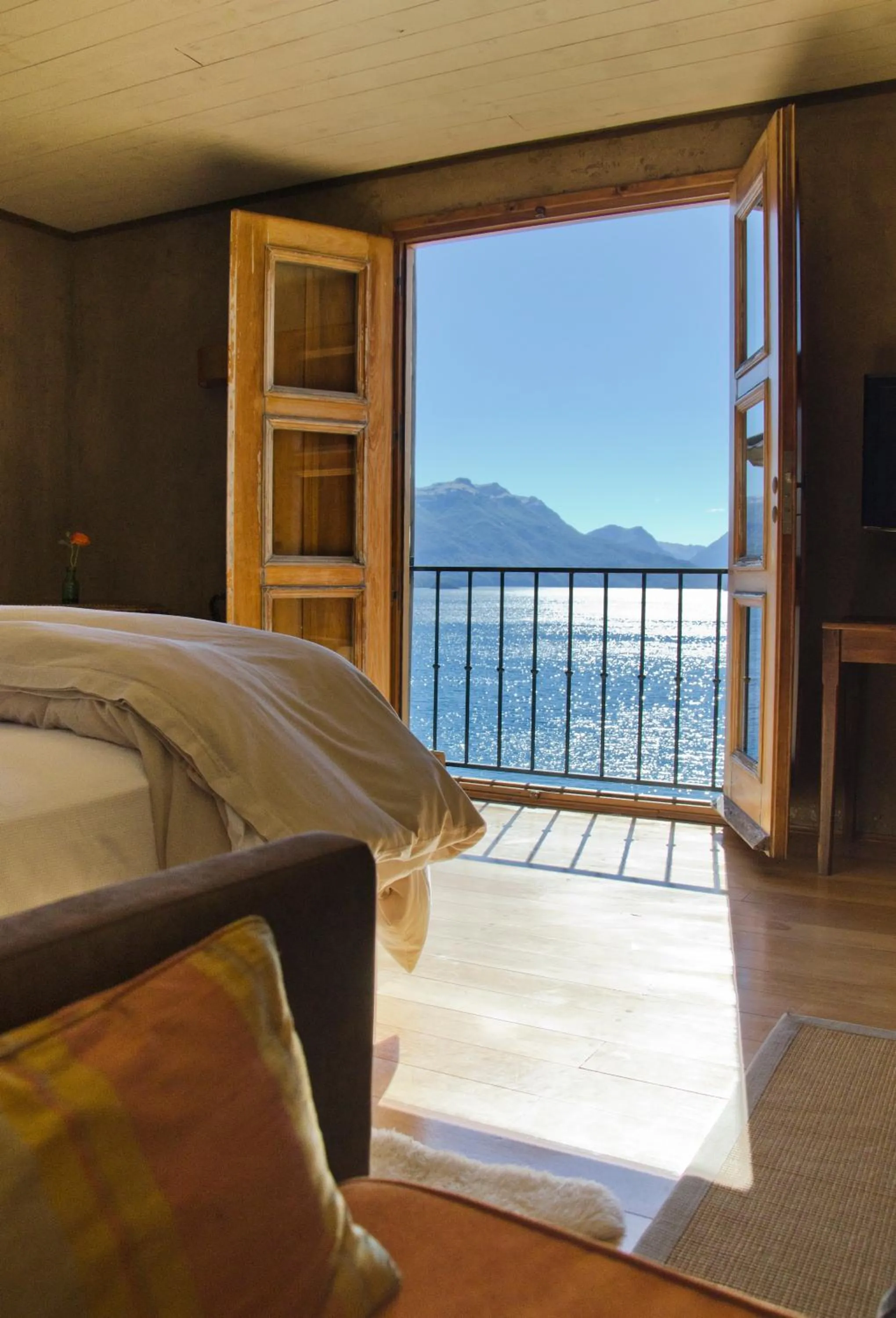 View (from property/room), Bed in Luma Casa De Montaña