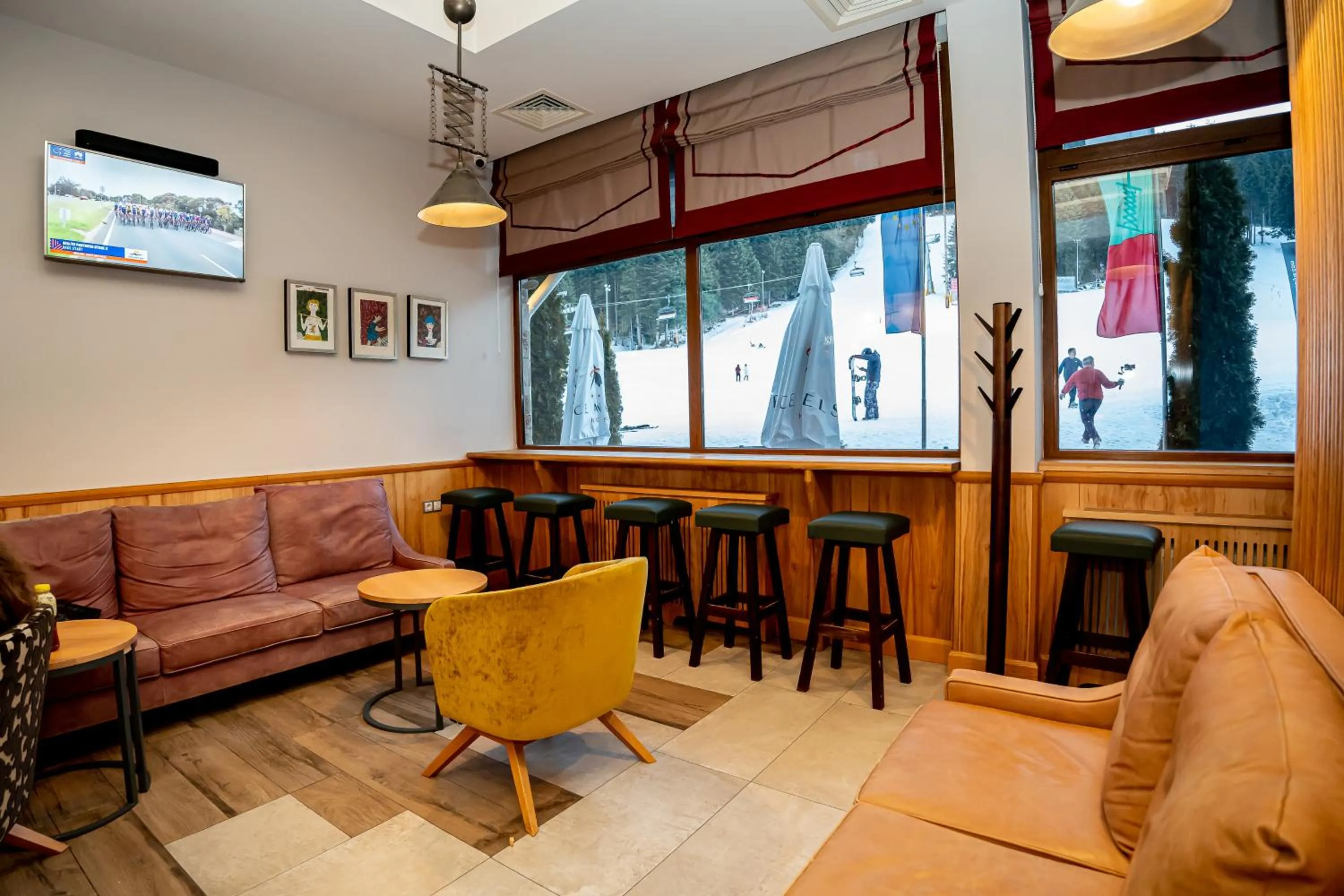 Seating area in Ice Angels Hotel