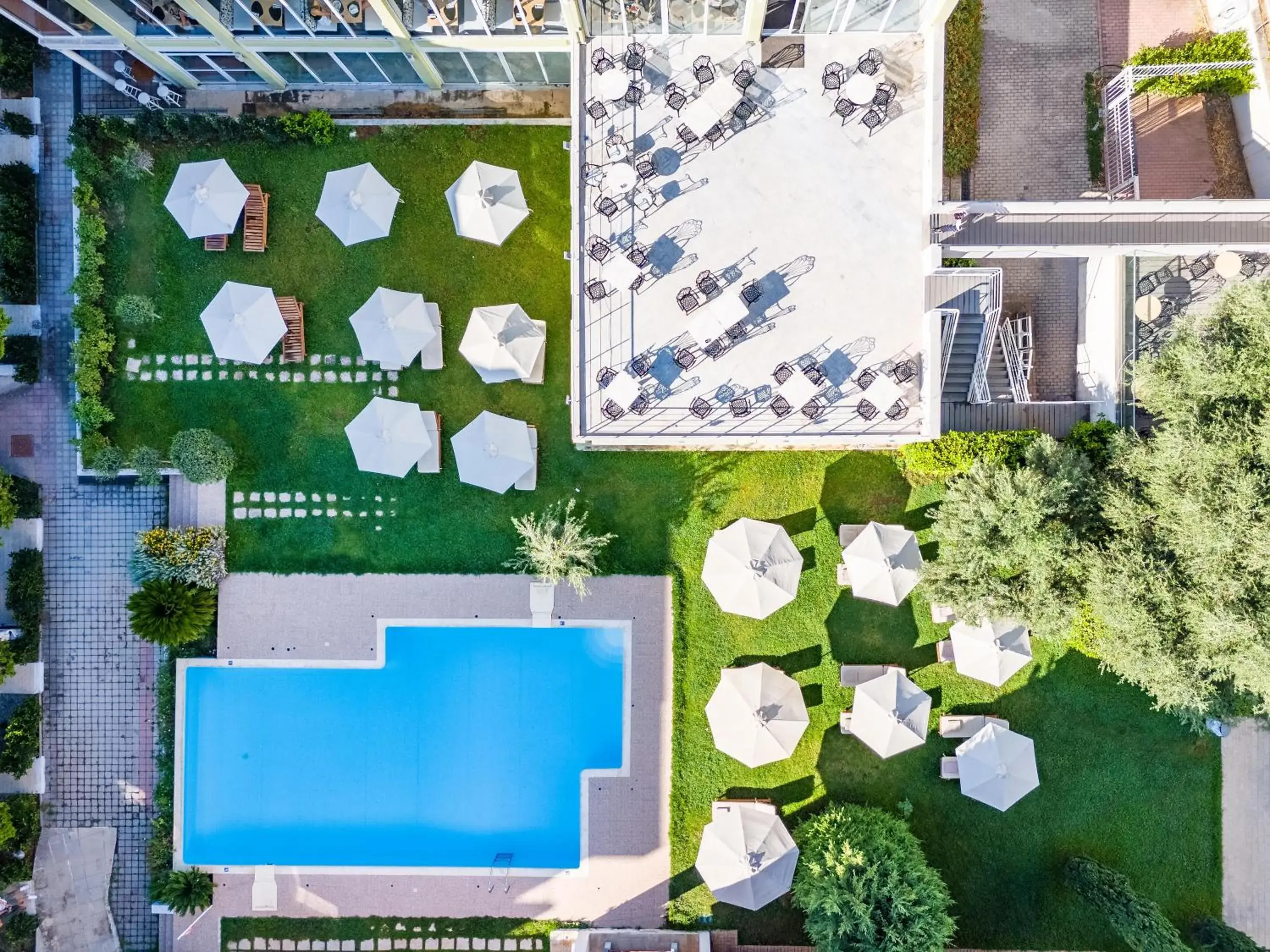 Bird's eye view in Civitel Attik Rooms & Suites Bird's eye view in Civitel Attik Rooms & Suites