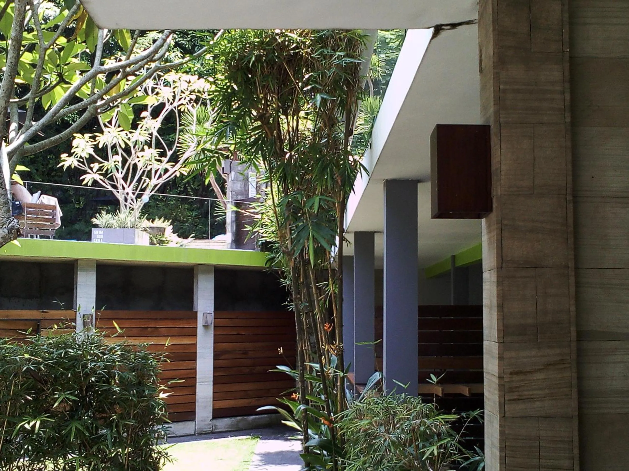 Garden view in JavaCove Beach Hotel