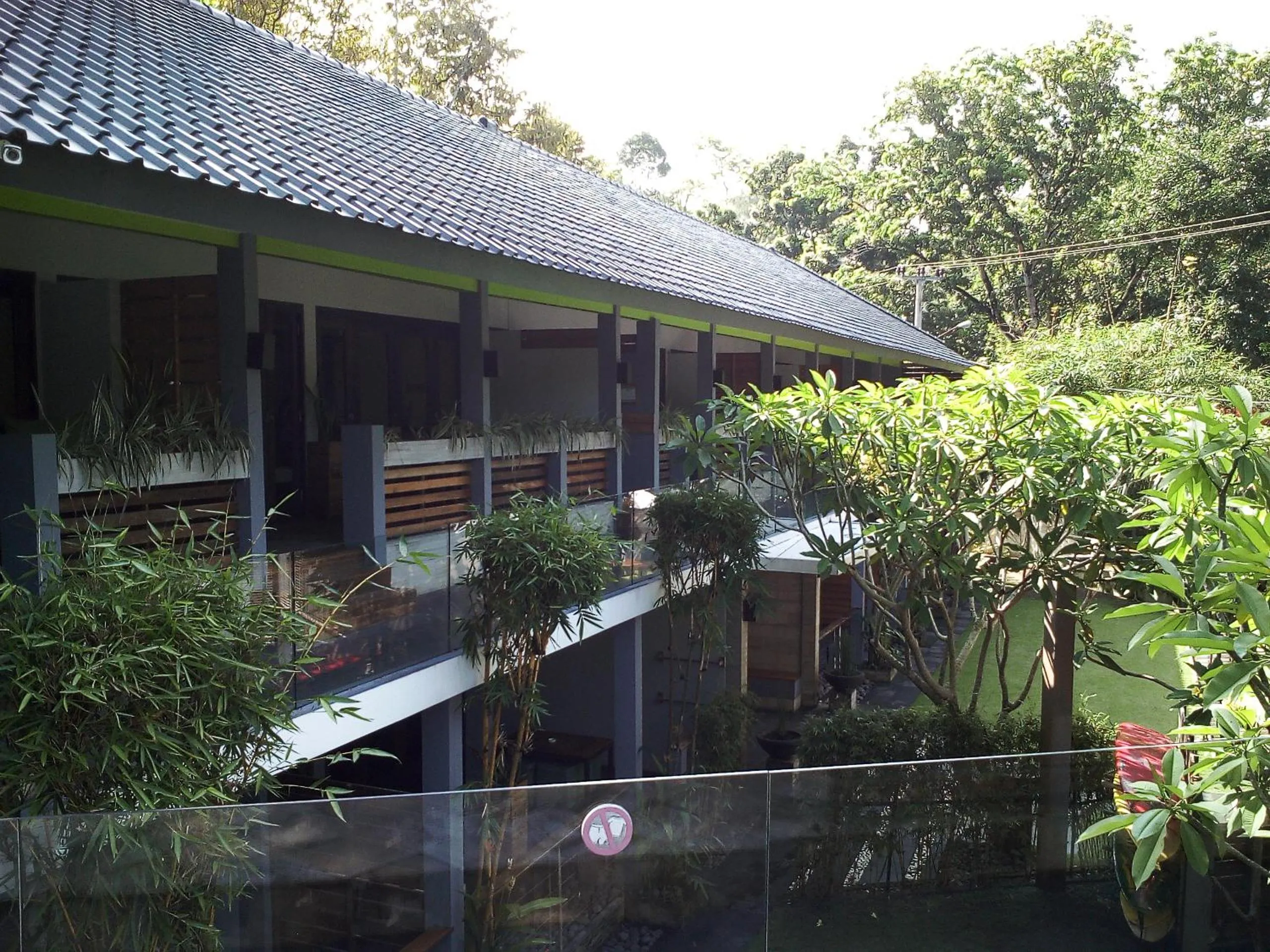 Garden view in JavaCove Beach Hotel